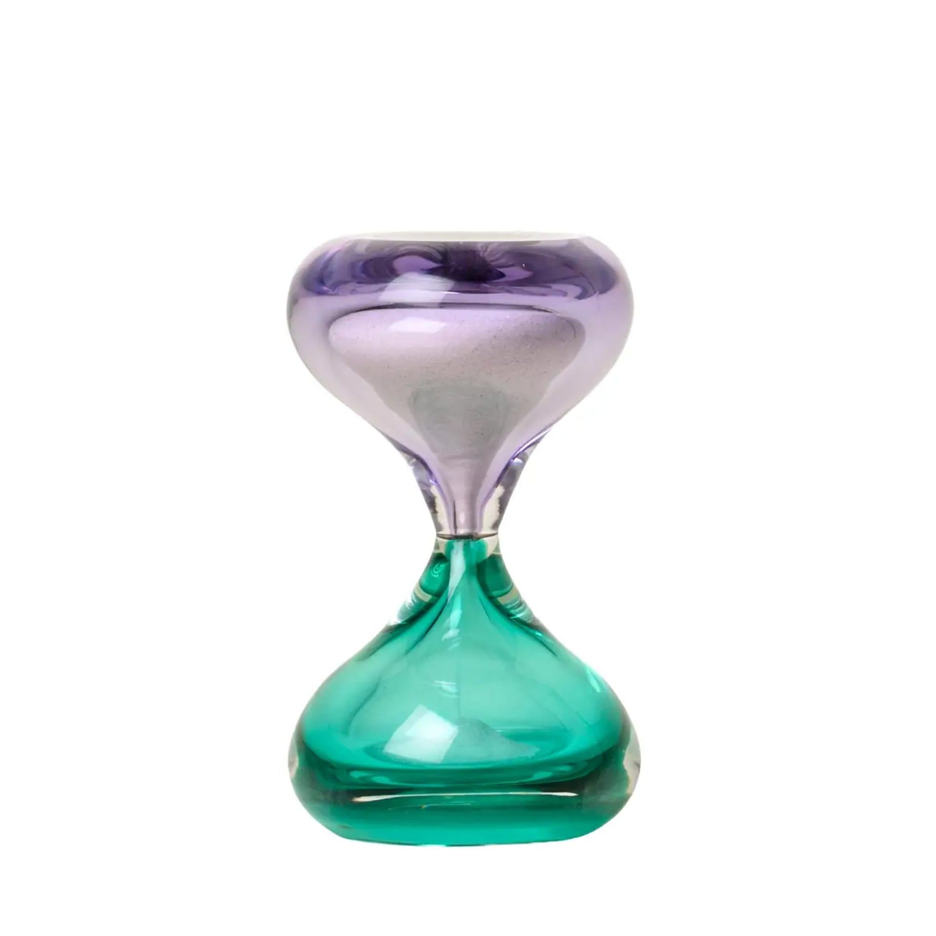 VENINI Clessidra Sommersa Small Lilla/Menta H 20 CM / Ø 11 CM 420.14