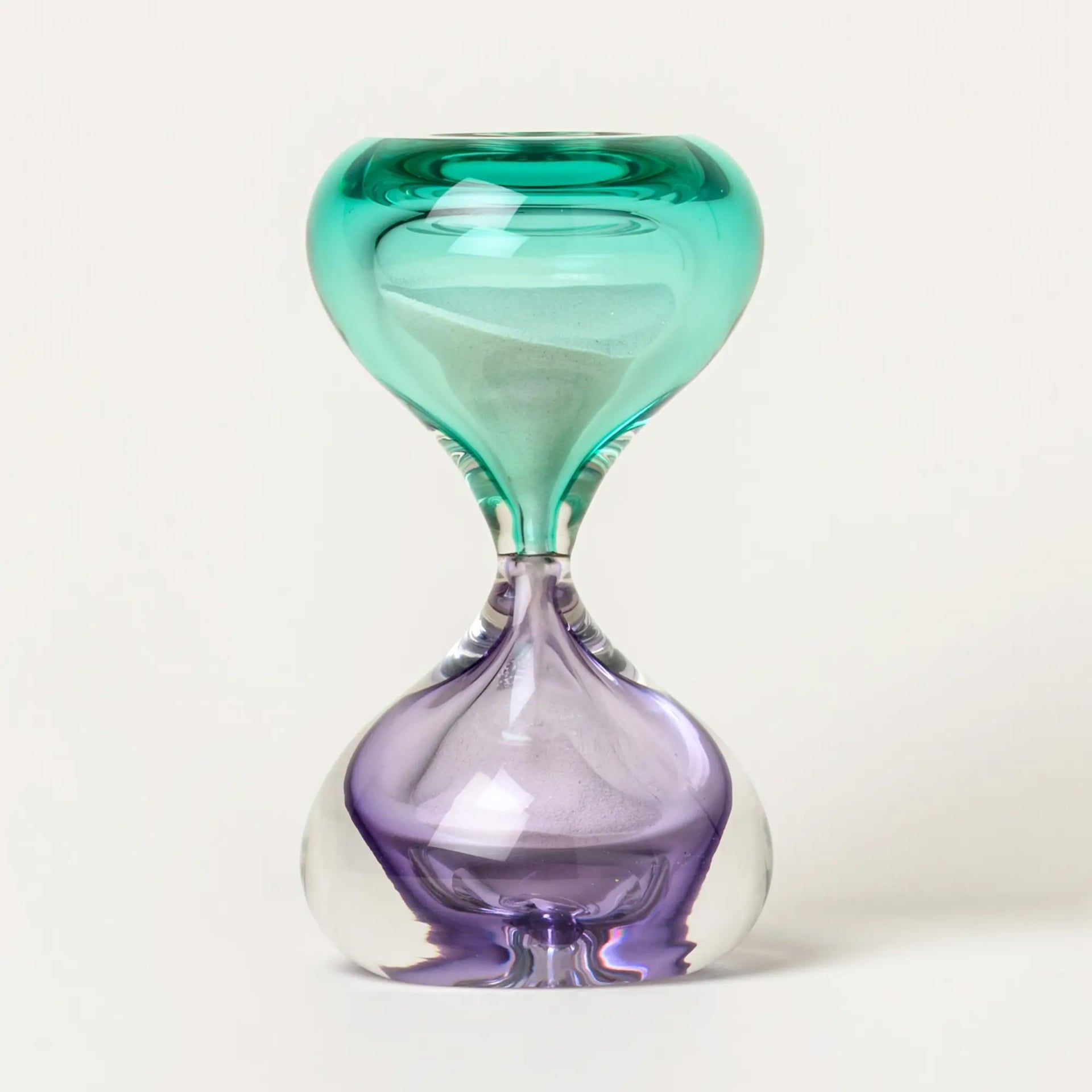 VENINI Clessidra Sommersa Medium Lilla/Menta H 24 CM / Ø 14 CM 420.15