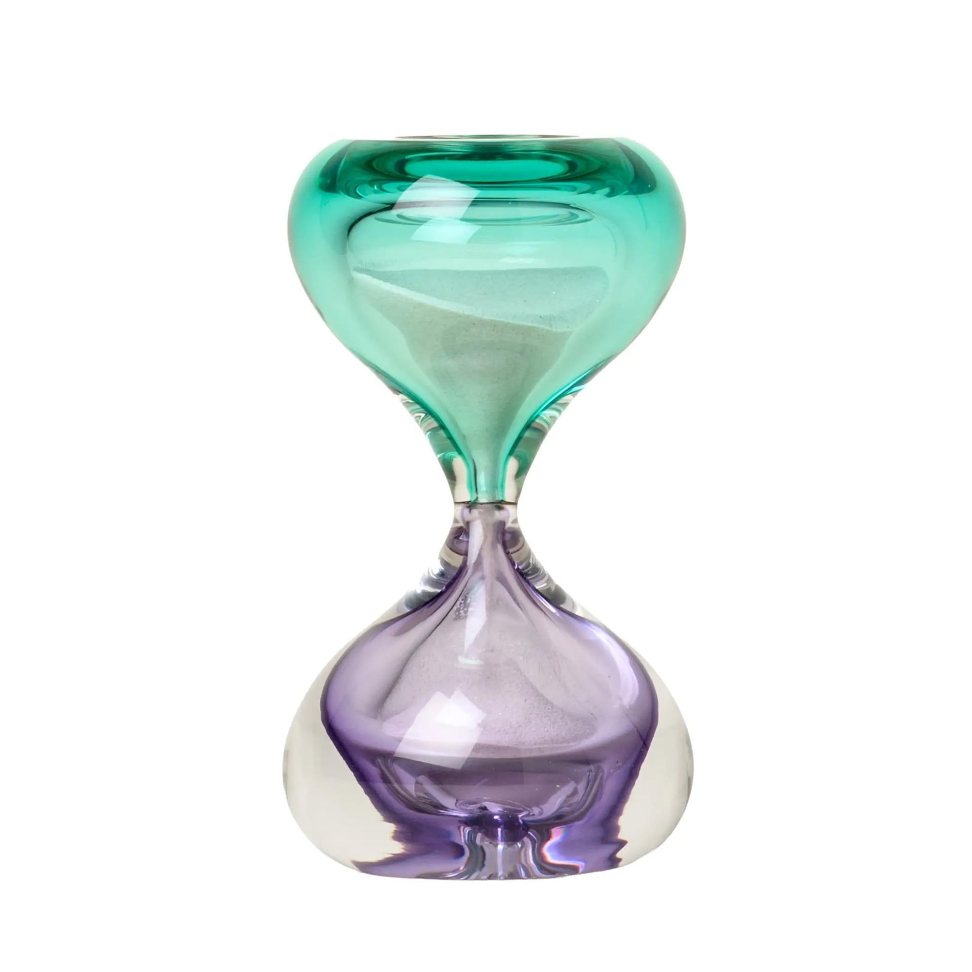 VENINI Clessidra Sommersa Medium Lilla/Menta H 24 CM / Ø 14 CM 420.15
