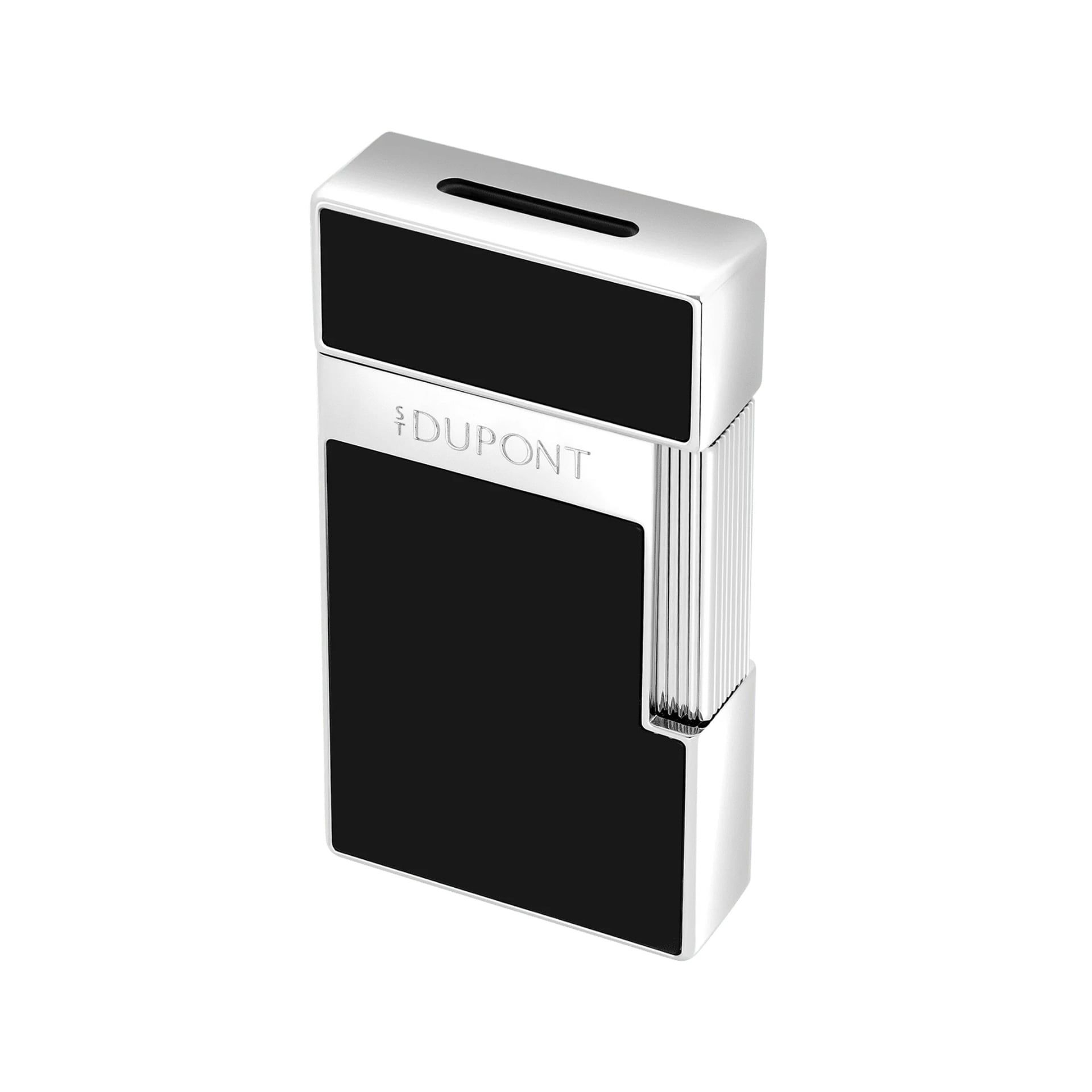 S. T. Dupont Accendino Biggy Argento Laccato Nero  025221