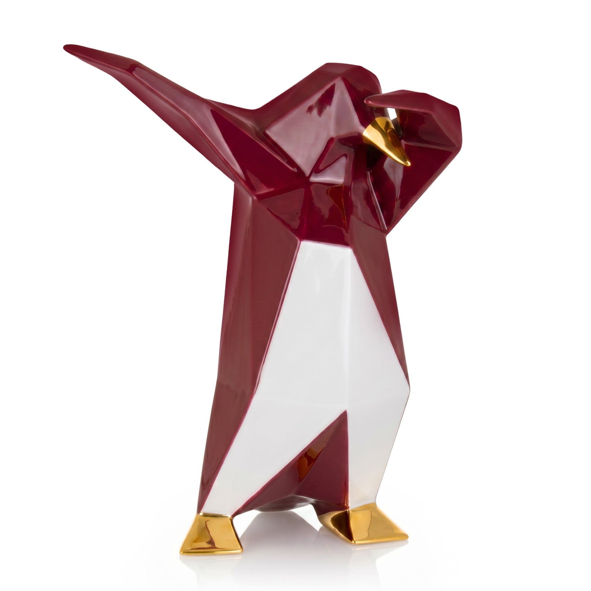BOSA Scultura Dab Penguin Bordeaux (Vittorio Gennari) 31 CM - H 38 CM A-24/40+04+04/29