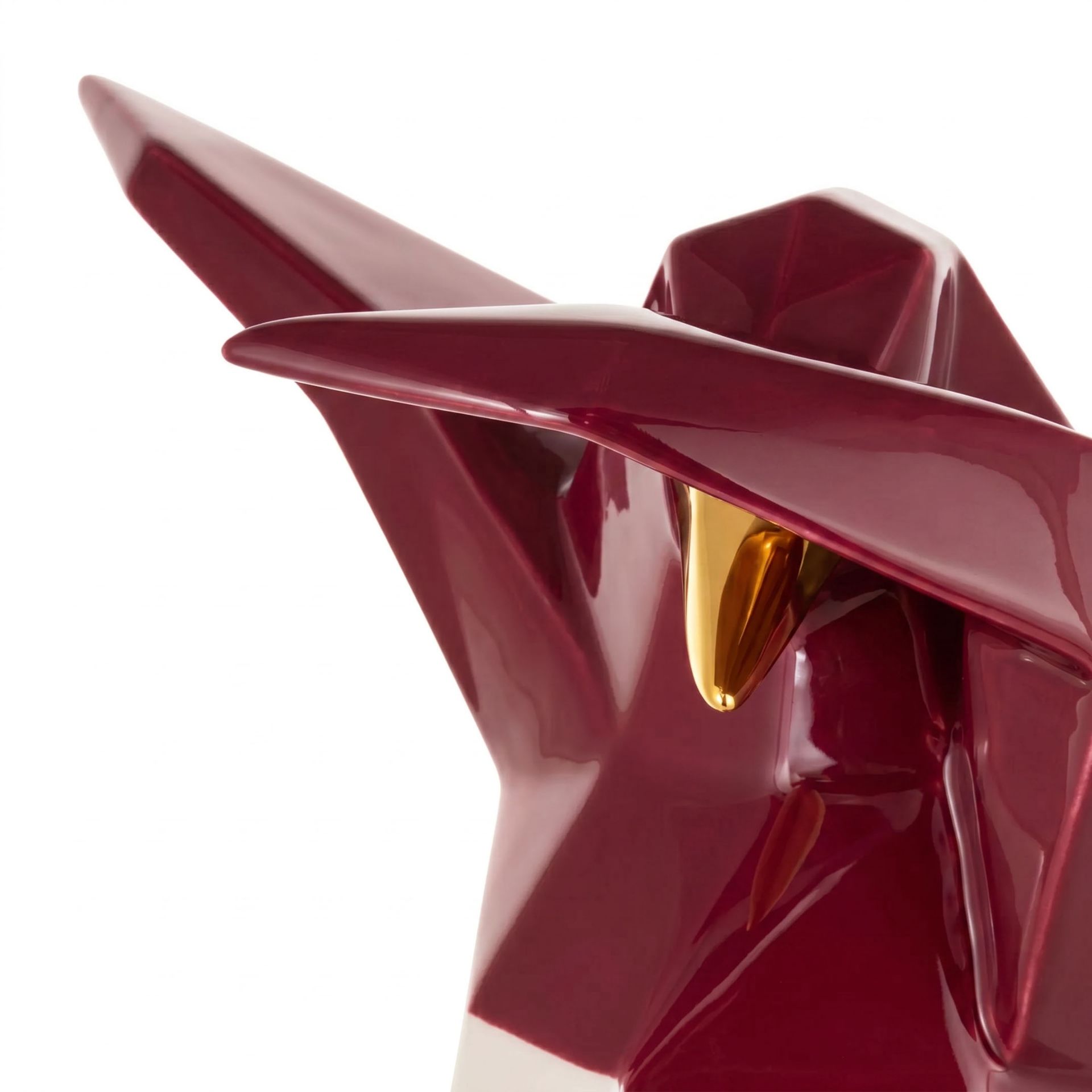 BOSA Scultura Dab Penguin Bordeaux (Vittorio Gennari) 31 CM - H 38 CM A-24/40+04+04/29