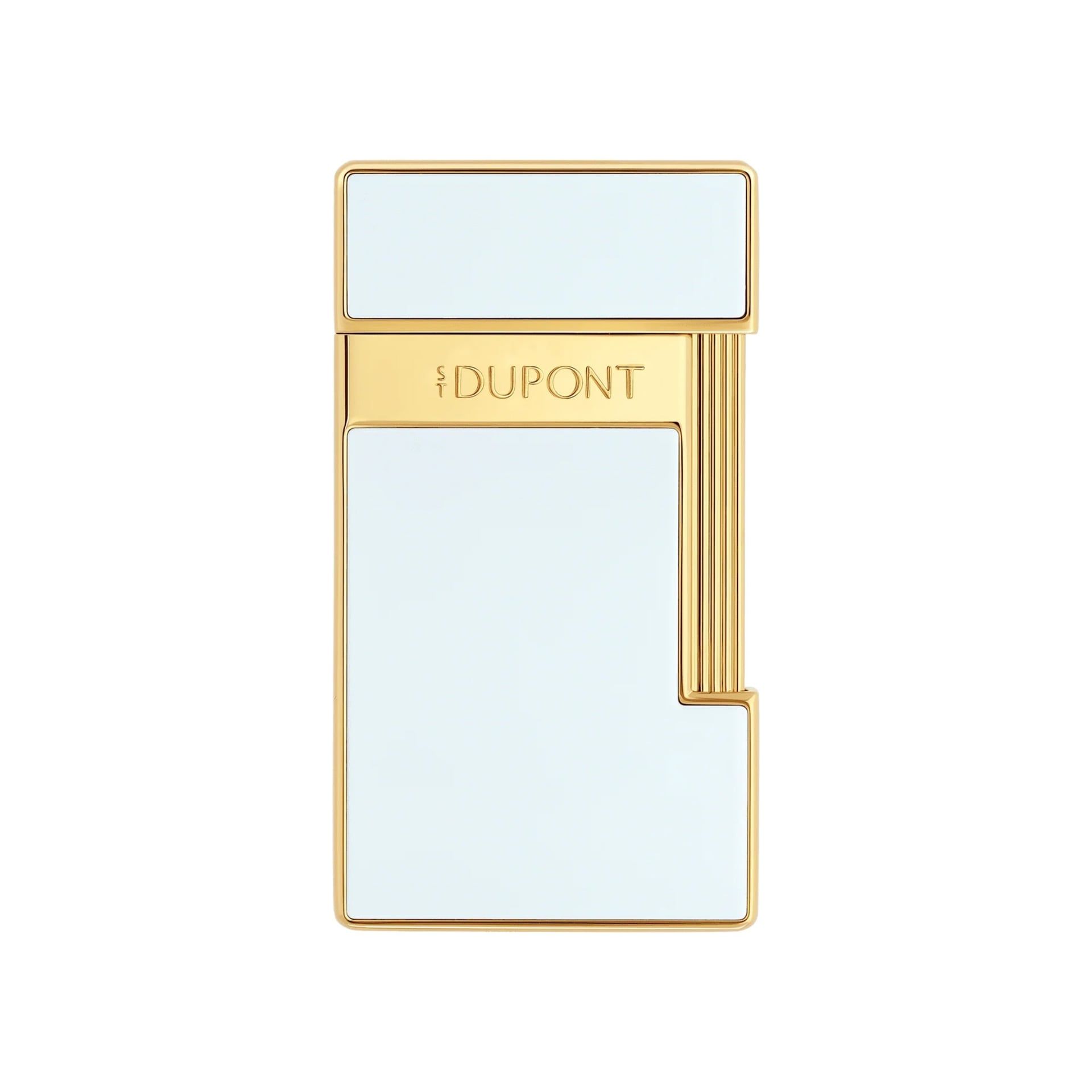 S. T. Dupont Accendino Slimmy Dorato Laccato Bianco  028224