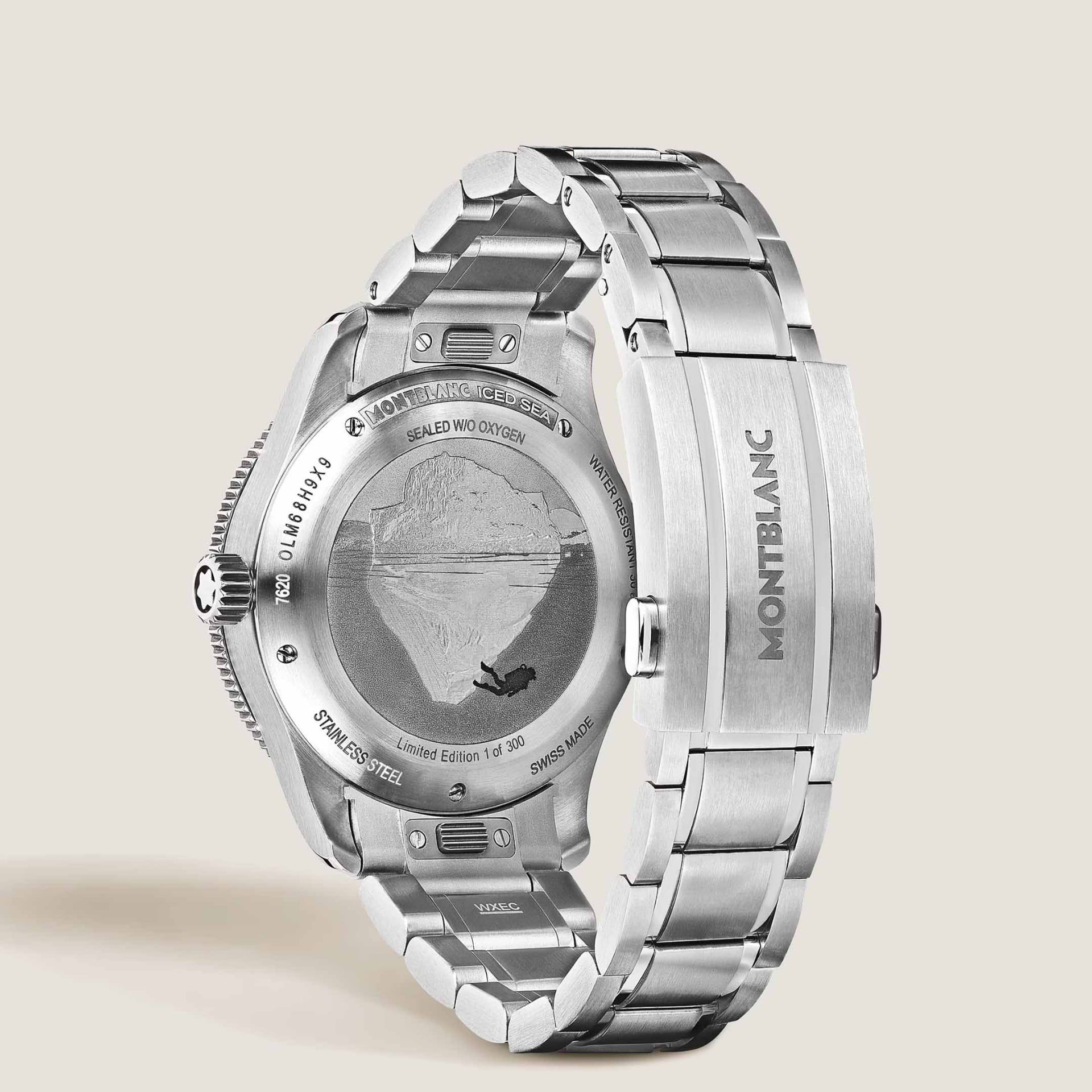 MONTBLANC Iced Sea Automatic Date 0 Oxygen Edizione Limitata - 300 Esemplari 38 MM 135762