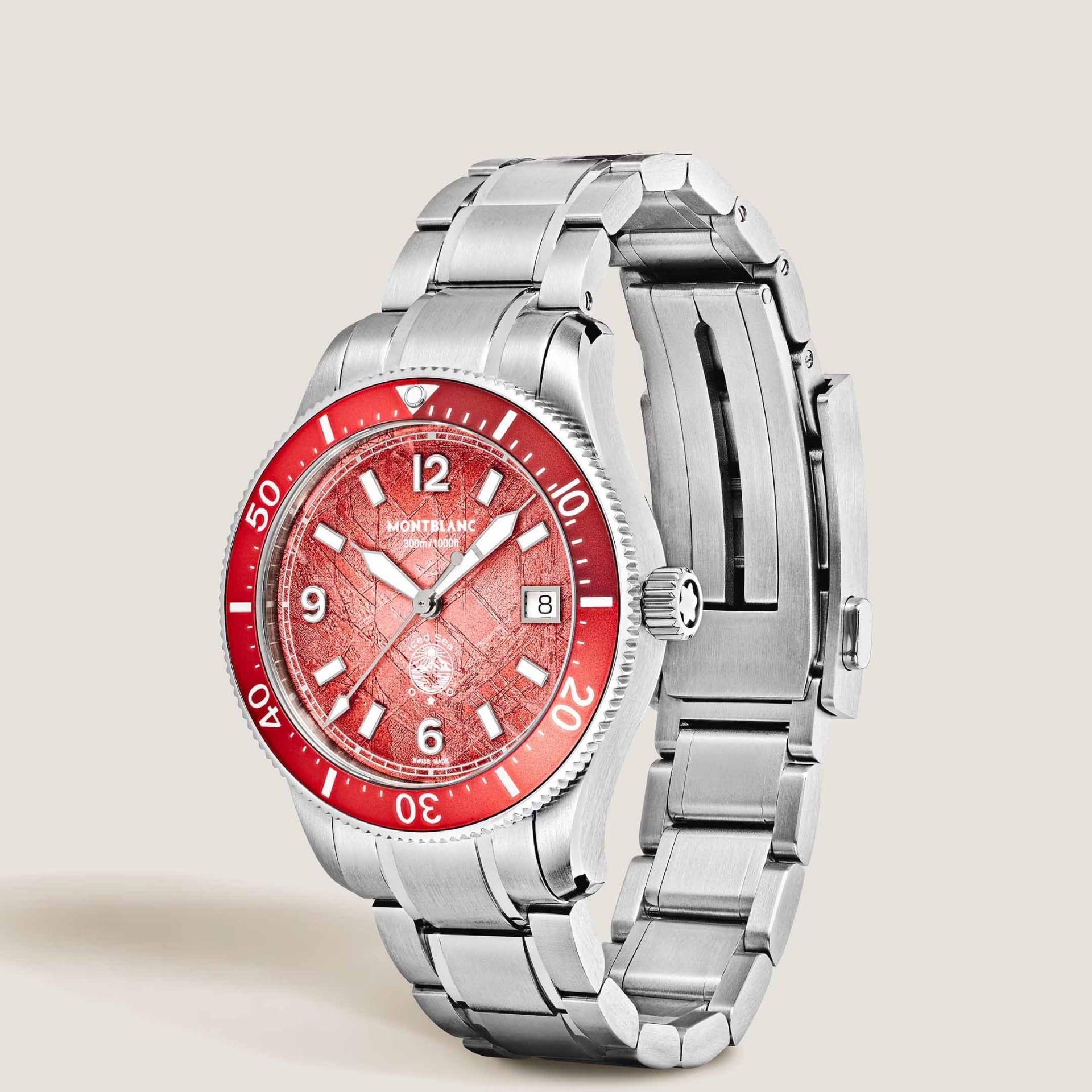 MONTBLANC Iced Sea Automatic Date 0 Oxygen Edizione Limitata - 300 Esemplari 38 MM 135762
