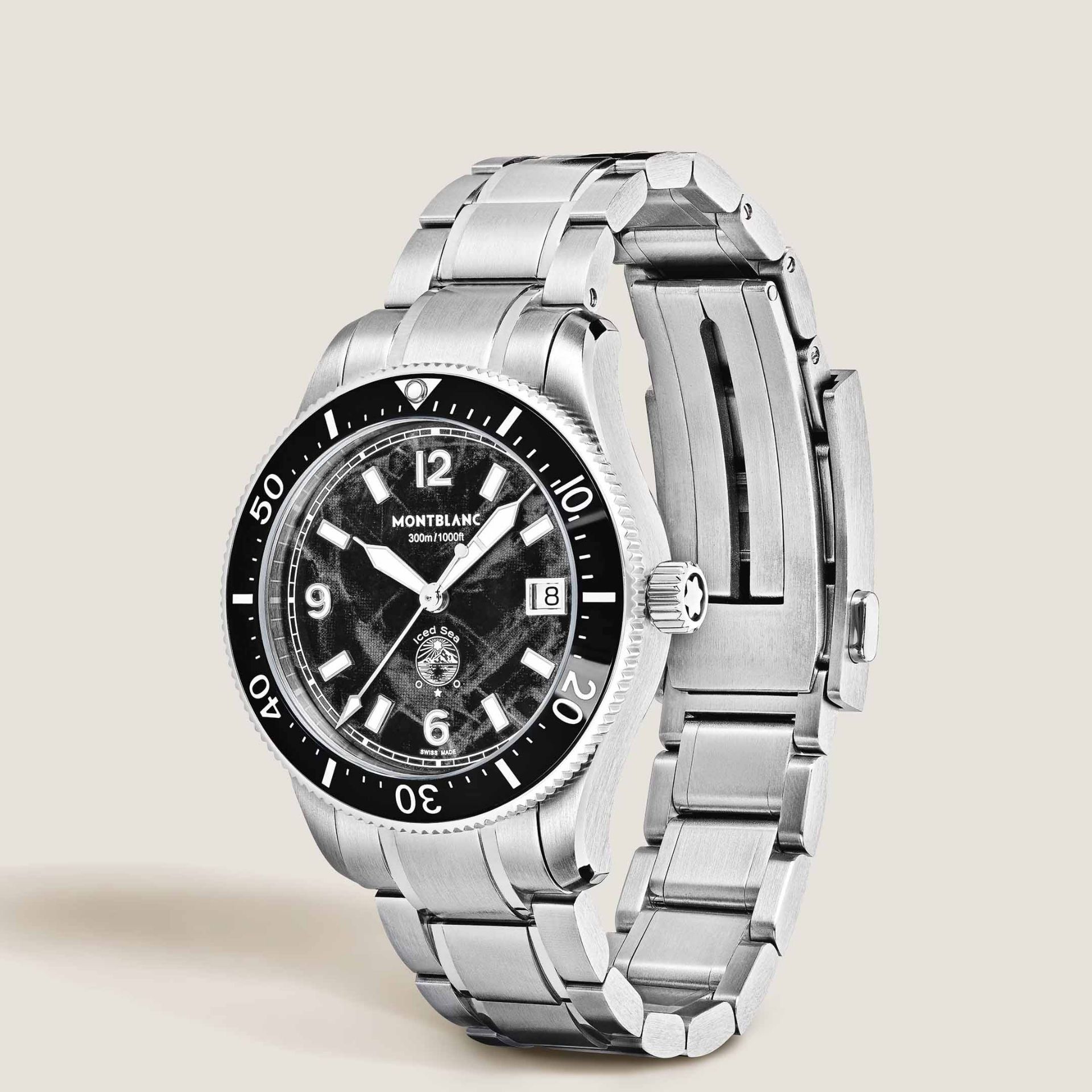 MONTBLANC Iced Sea Automatic Date 0 Oxygen 38 MM 136765