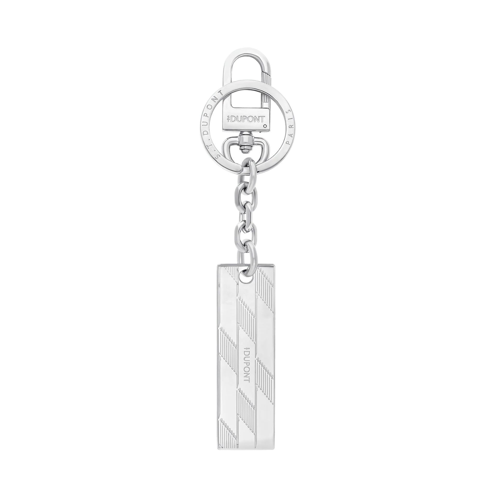 S. T. DUPONT Portachiavi Monogram Metallo Argento  20 x H 65 mm 003541