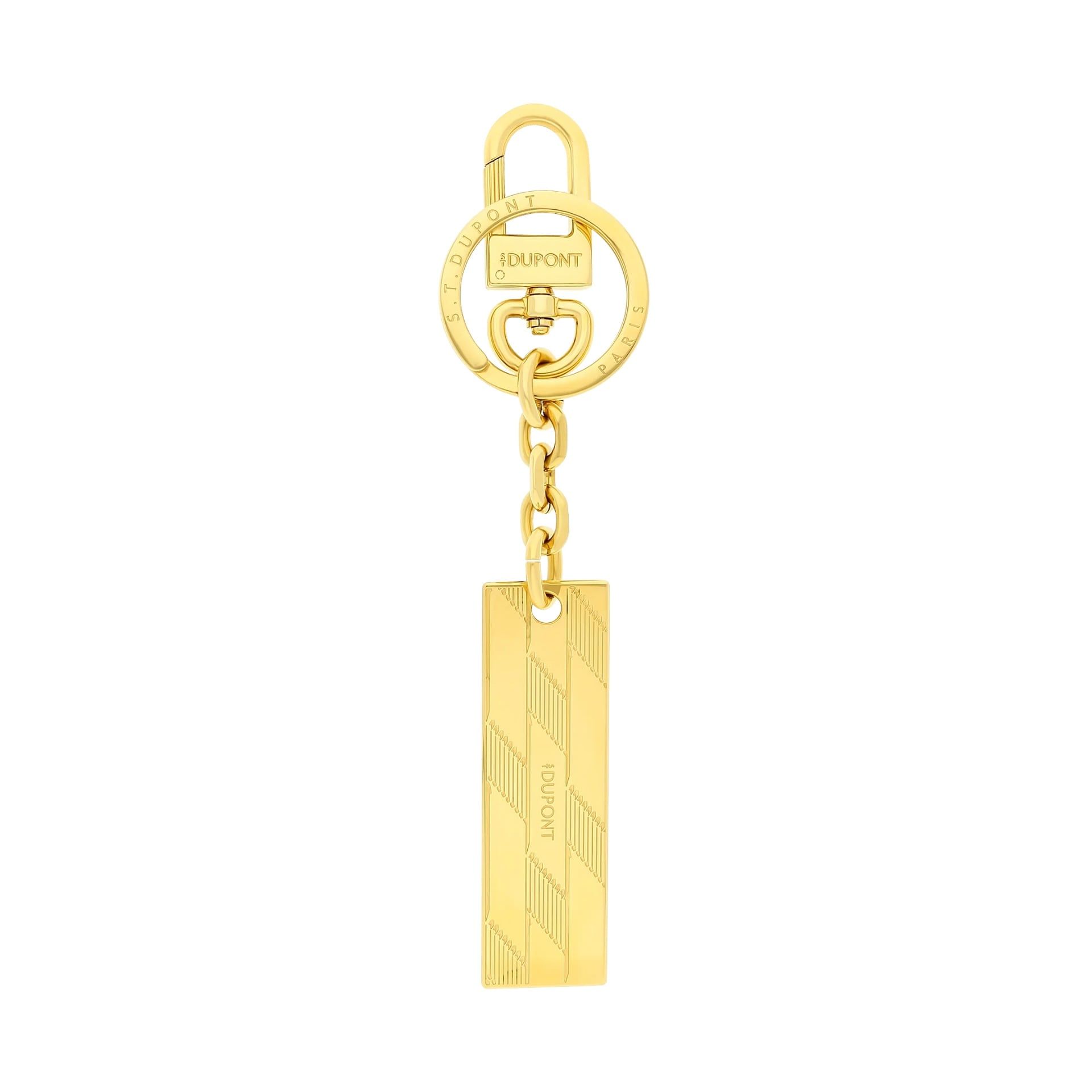 S. T. DUPONT Portachiavi Monogram Metallo Oro 20 x H 65 mm 003540