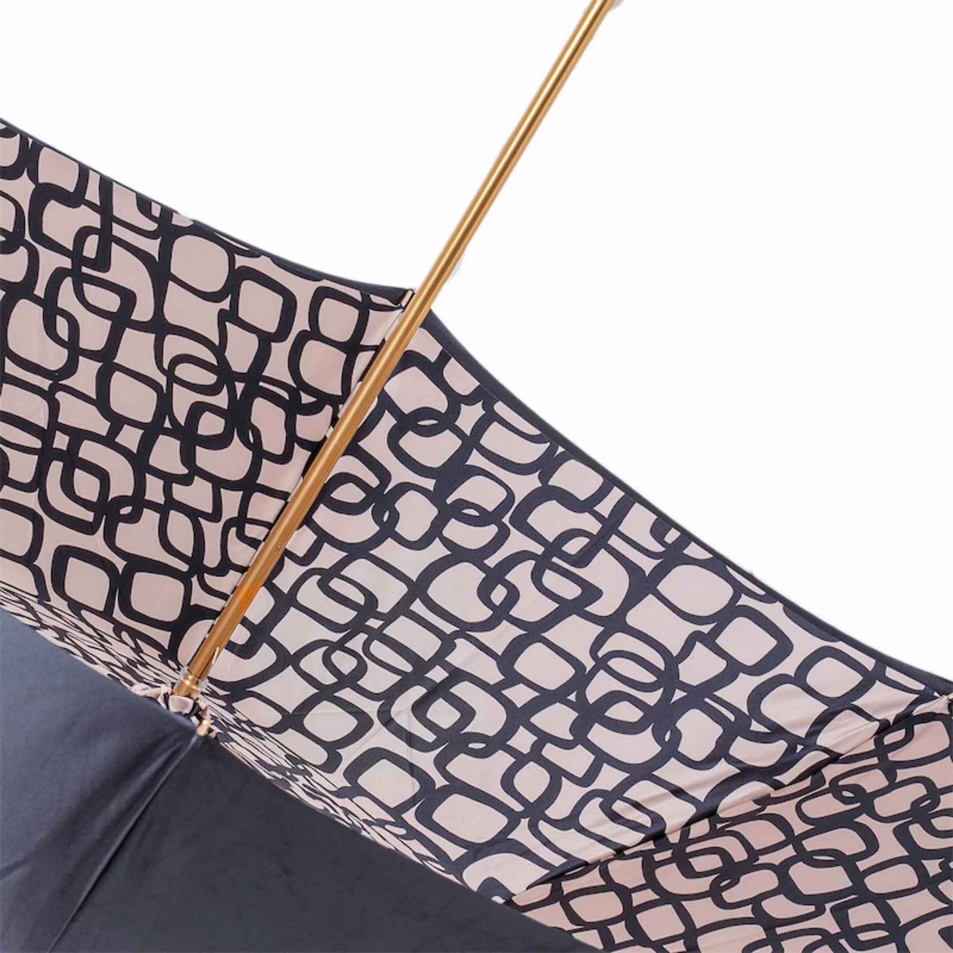 Pasotti Ombrello Da Donna Flower Blu Interno Geometrie Beige  189*31*21340/1*G15