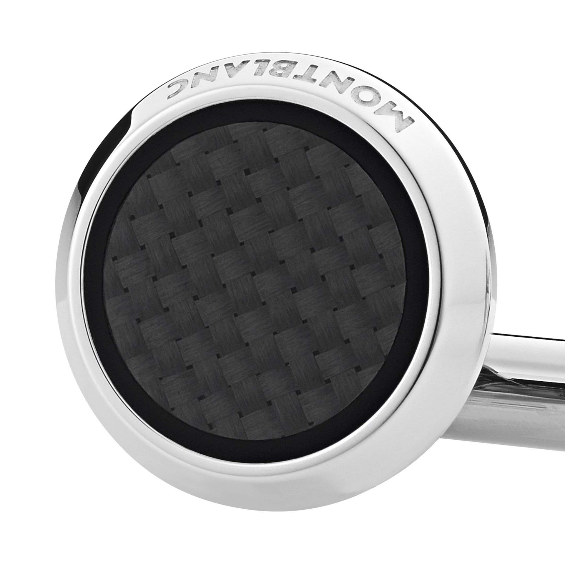 Montblanc Gemelli Meisterstück con Inserti con Motivo Carbonio  124295