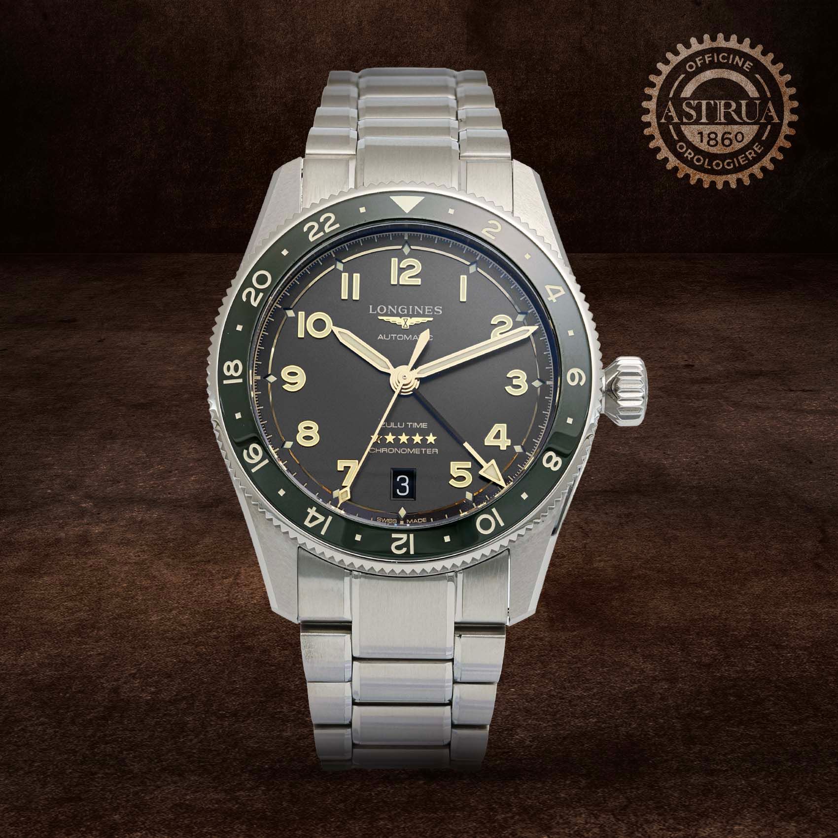 LONGINES Spirit Zulu Time 39 MM L3.802.4.63.6