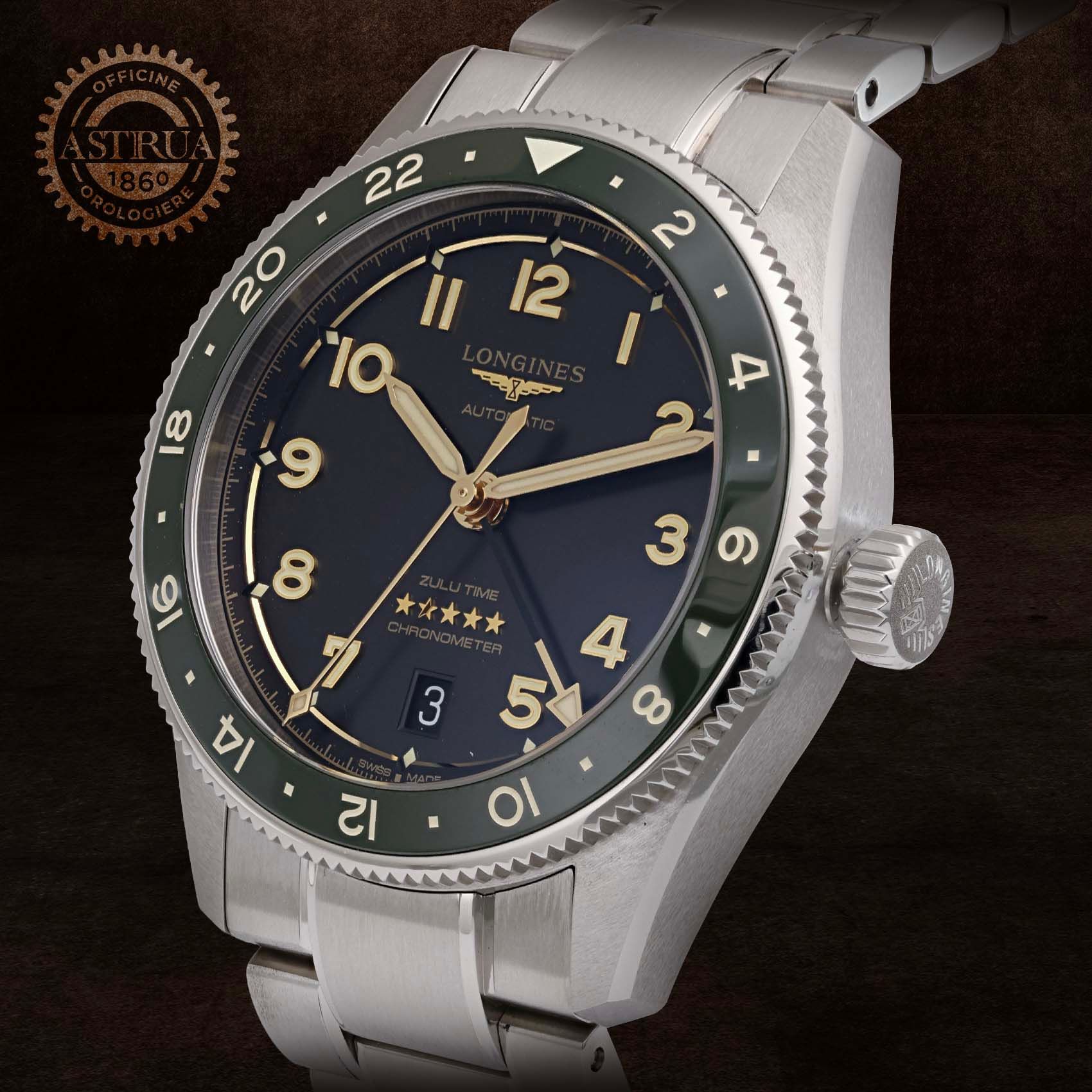 LONGINES Spirit Zulu Time 39 MM L3.802.4.63.6