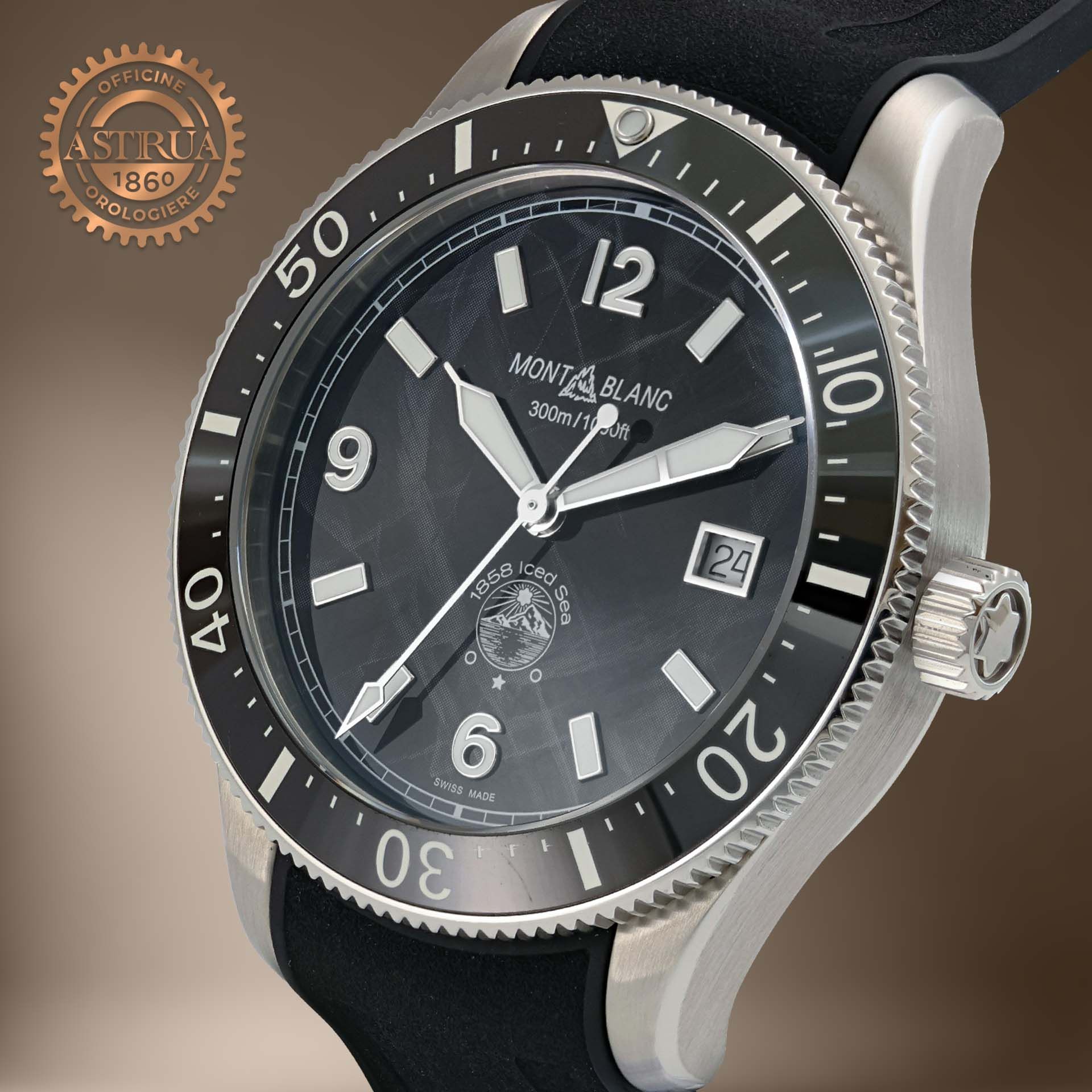 MONTBLANC 1858 Iced Sea Automatic Date 41 MM 7858