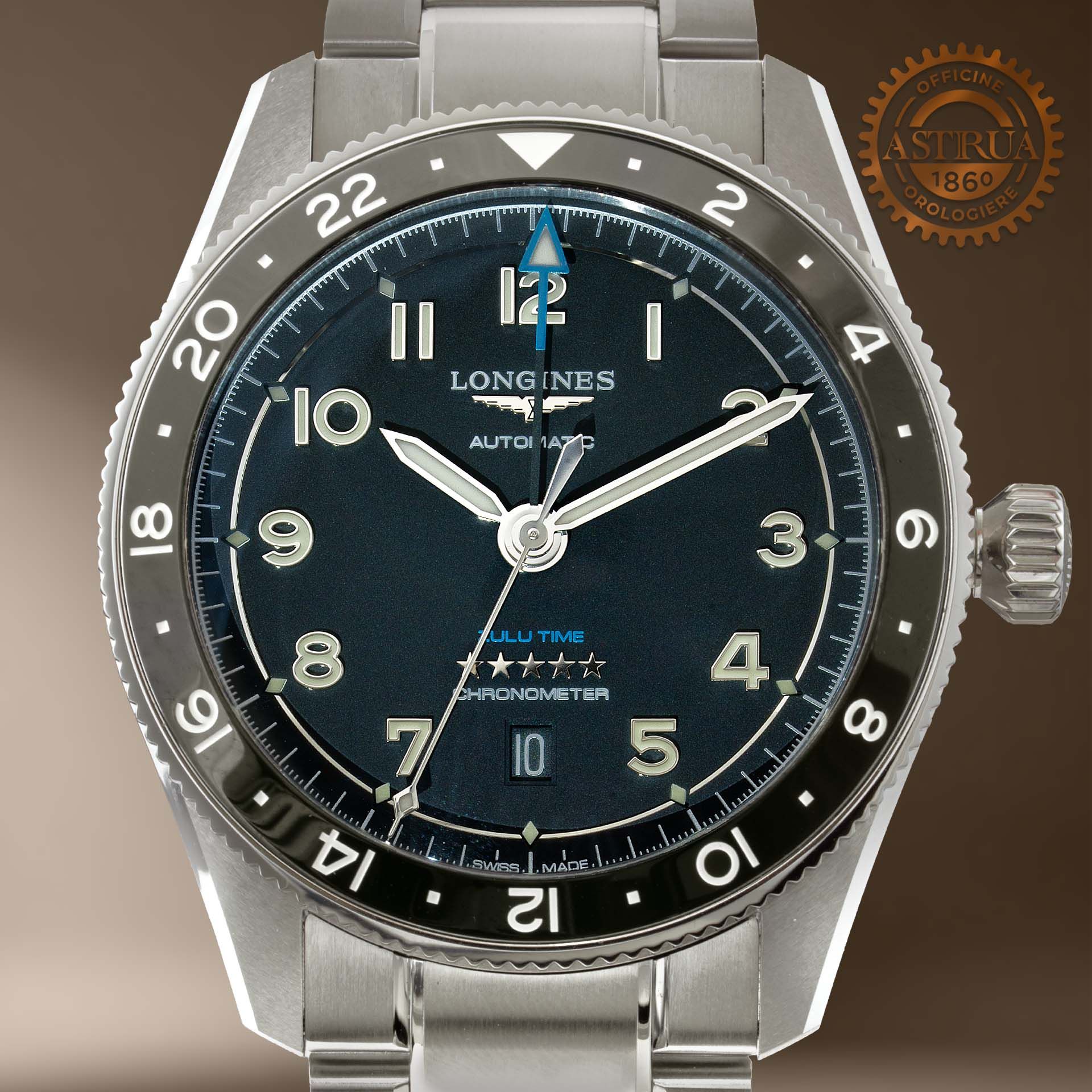 LONGINES Spirit Zulu Time 42 MM L3.812.4.53.6