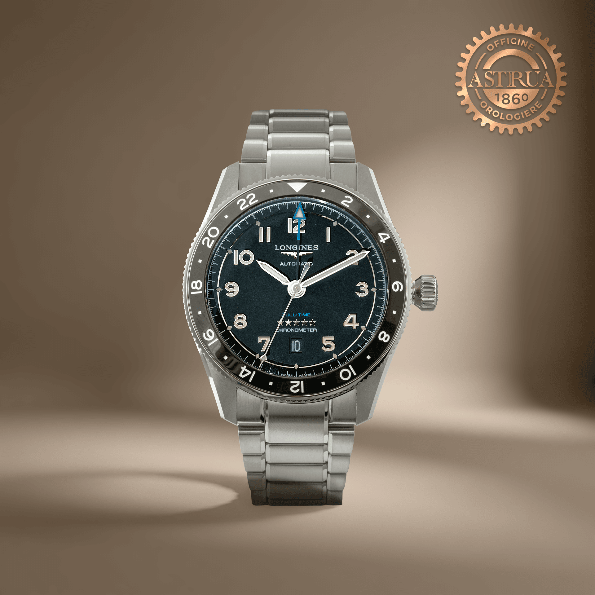 LONGINES Spirit Zulu Time 42 MM L3.812.4.53.6
