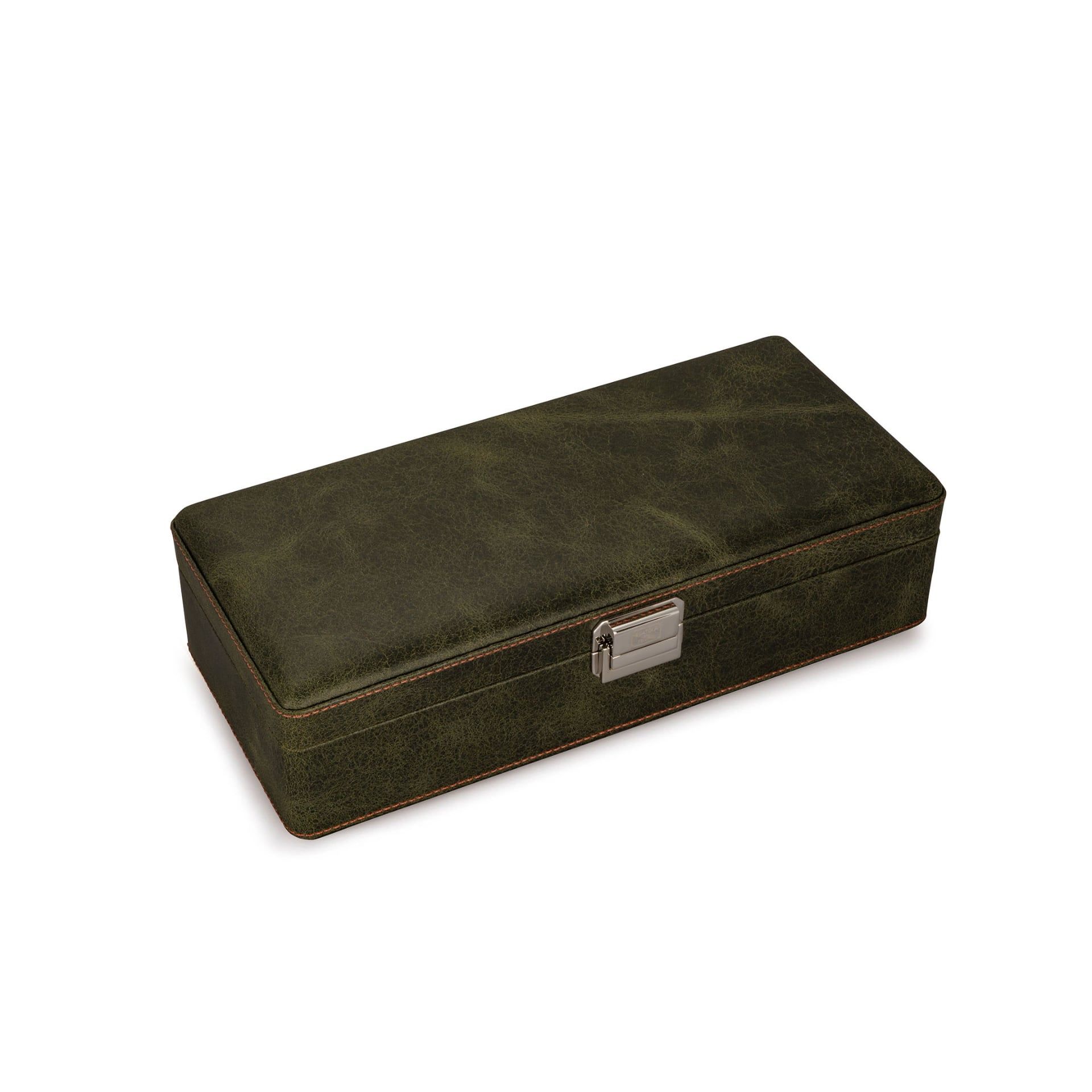Scatola Del Tempo Valigetta 4 Posti Pelle Vintage Verde Int. Ocra Edizione Astrua  VALIGETTA4