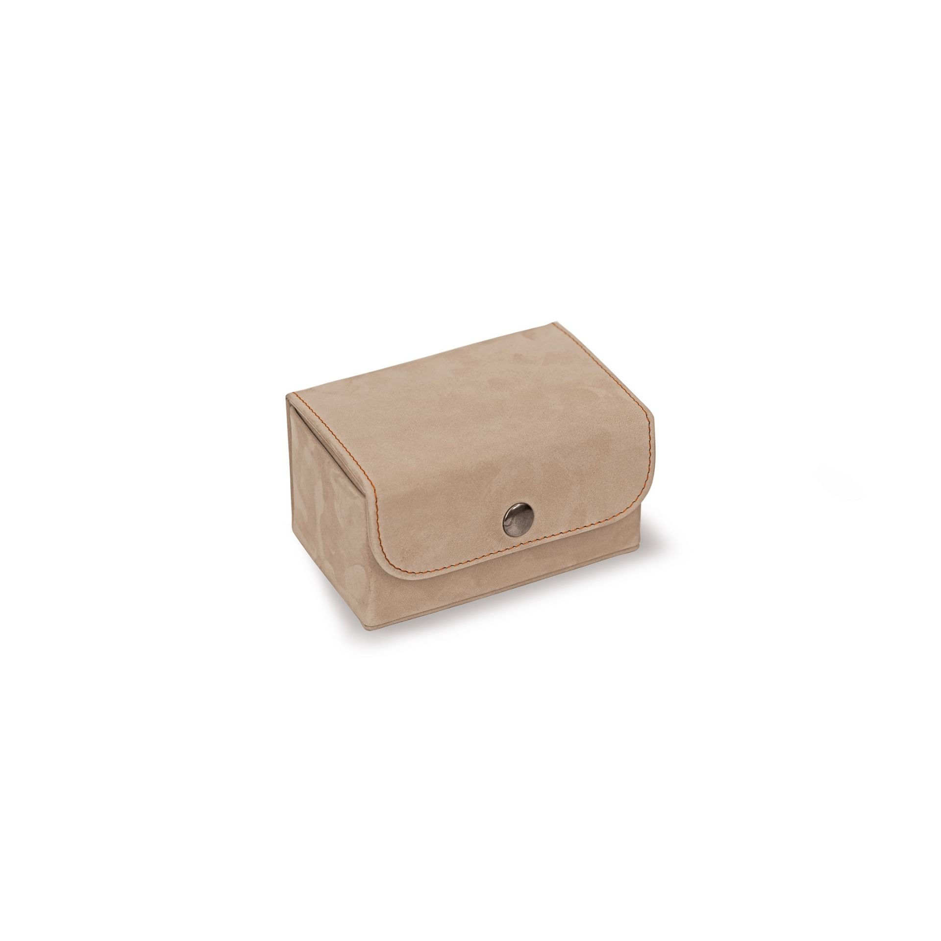 Scatola Del Tempo Portaorologi Da Viaggio 1 Posto Nabuk Tortora Edizione Astrua  VIAGGIO1