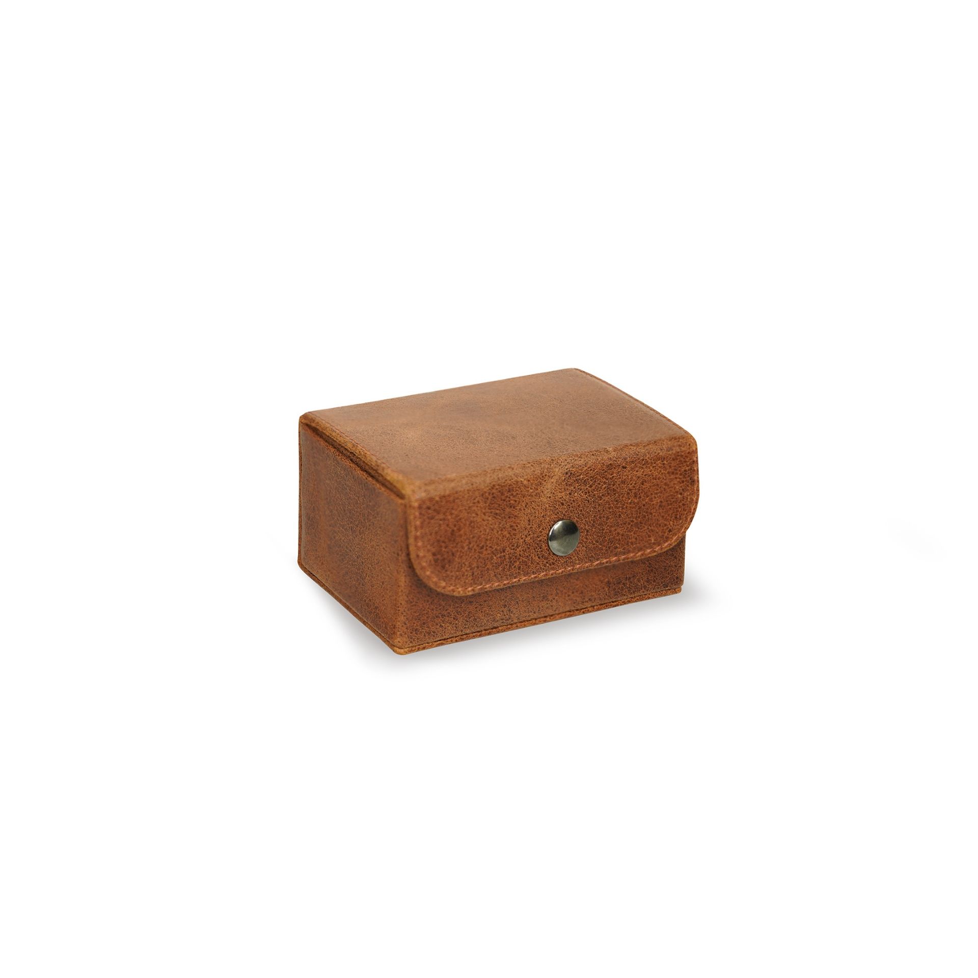 Scatola Del Tempo Portaorologi Da Viaggio 1 Posto Pelle Vintage Cuoio Edizione Astrua  VIAGGIO1