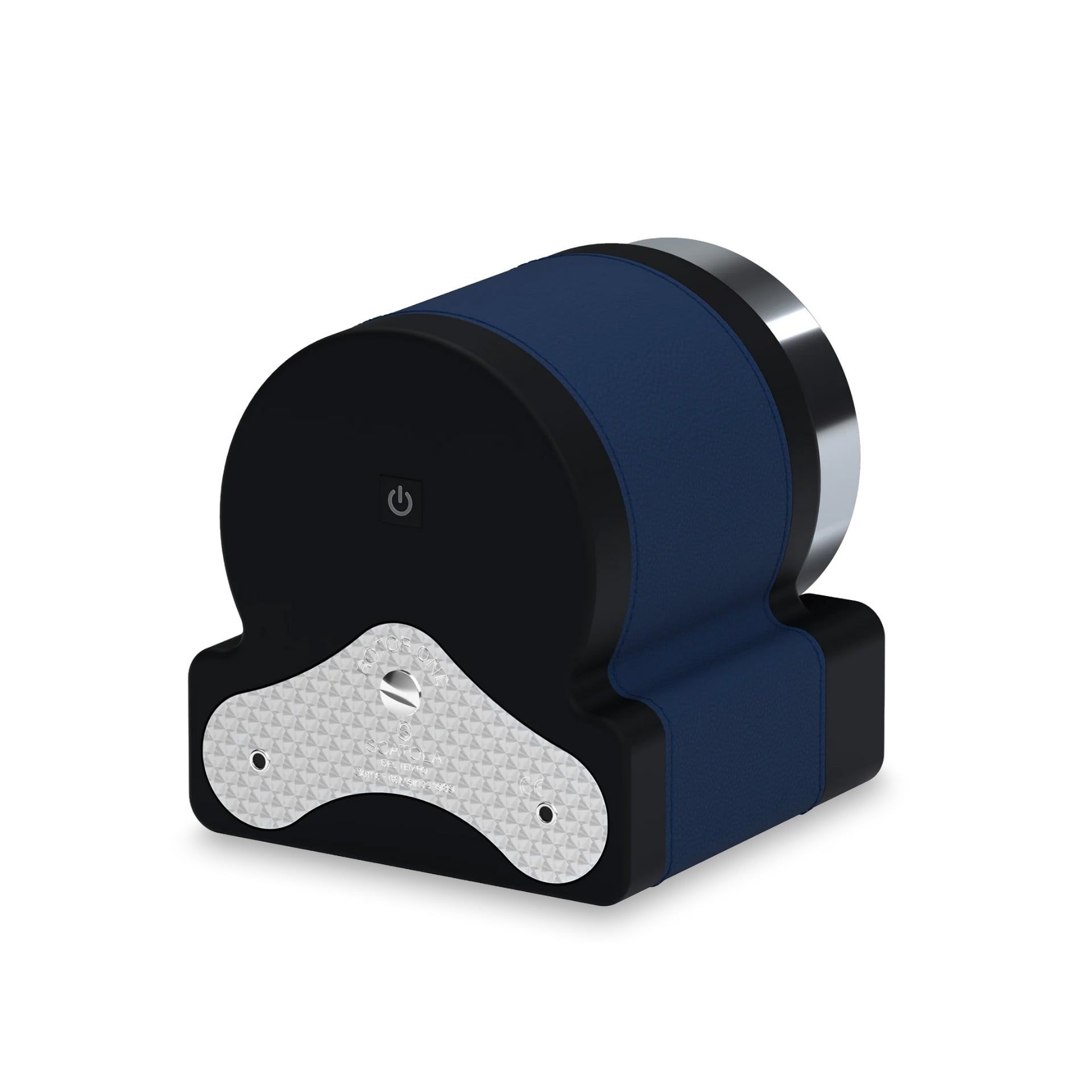 Scatola Del Tempo Rotor One Sport Pelle Grana Dollaro Blu Ghiera Blu/Rossa  ROTOR-ONE