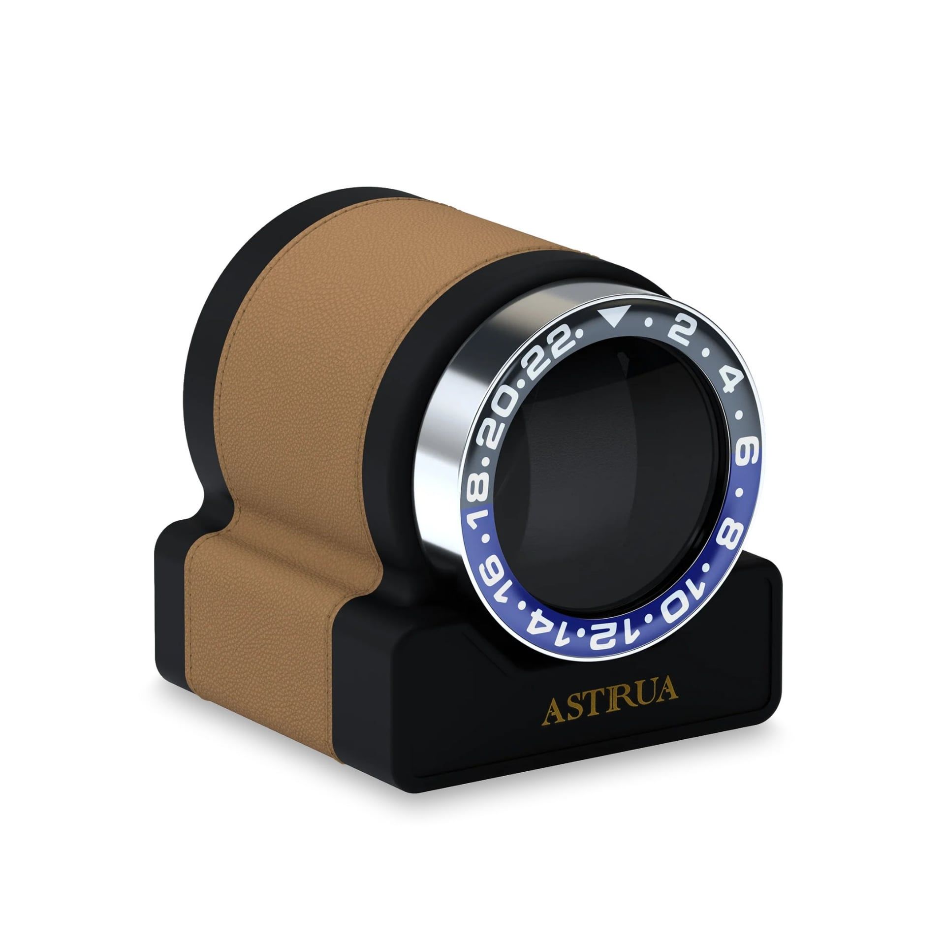 Scatola Del Tempo Rotor One Sport Pelle Grana Dollaro Castagno Ghiera Blu/Nera  ROTOR-ONE