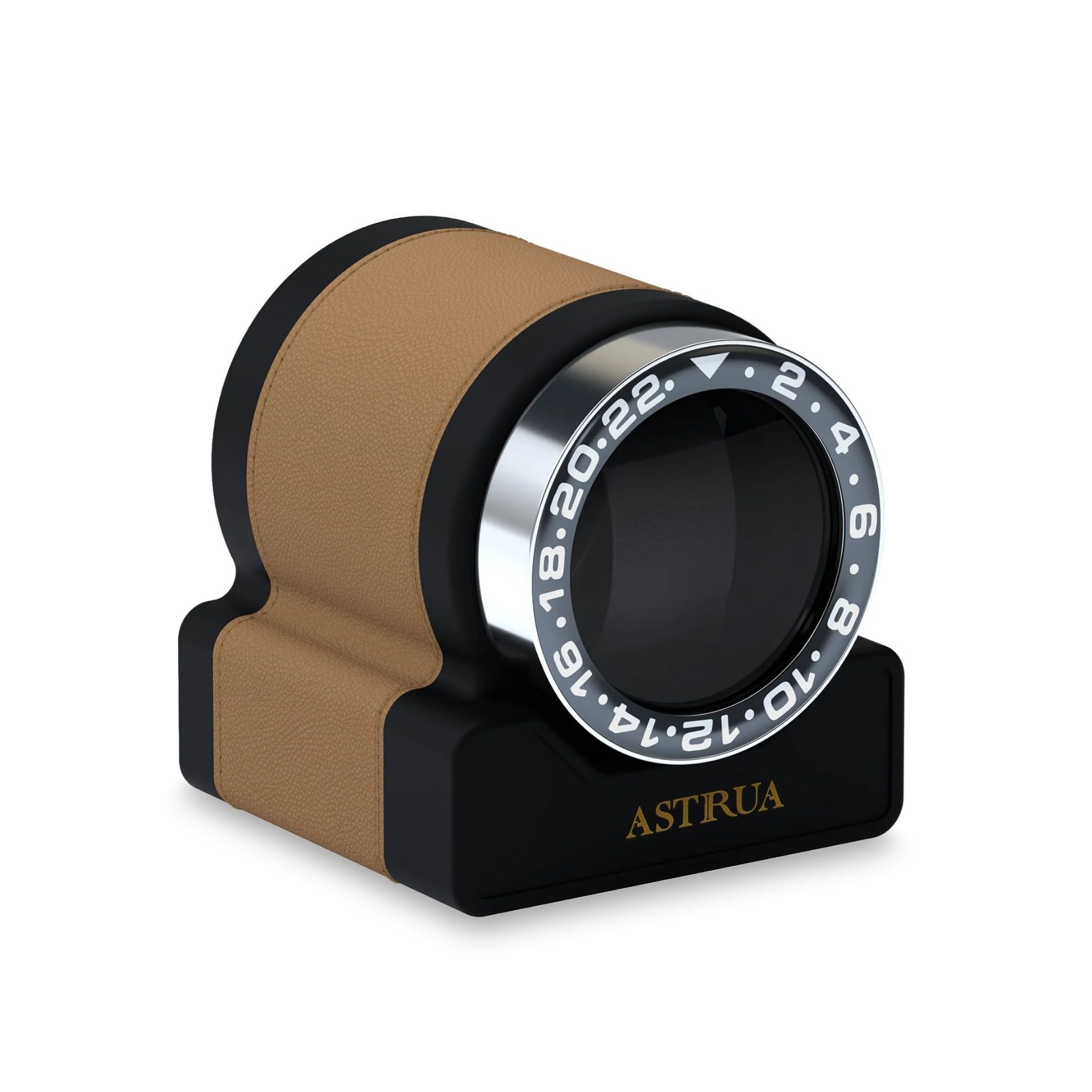 Scatola Del Tempo Rotor One Sport Pelle Grana Dollaro Castagno Ghiera Nera  ROTOR-ONE
