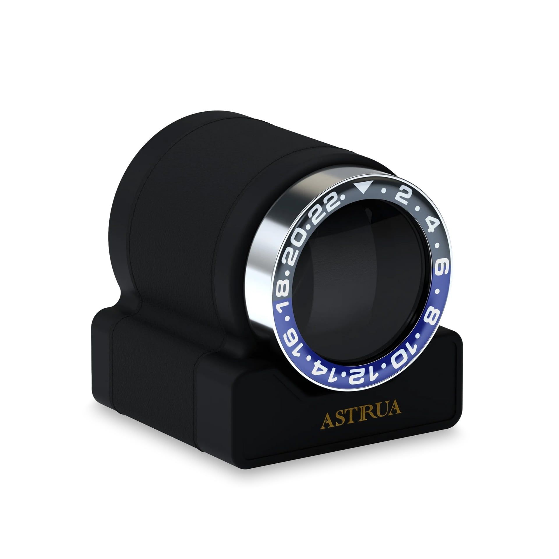 Scatola Del Tempo Rotor One Sport Pelle Grana Dollaro Nero Ghiera Blu/Nera  ROTOR-ONE