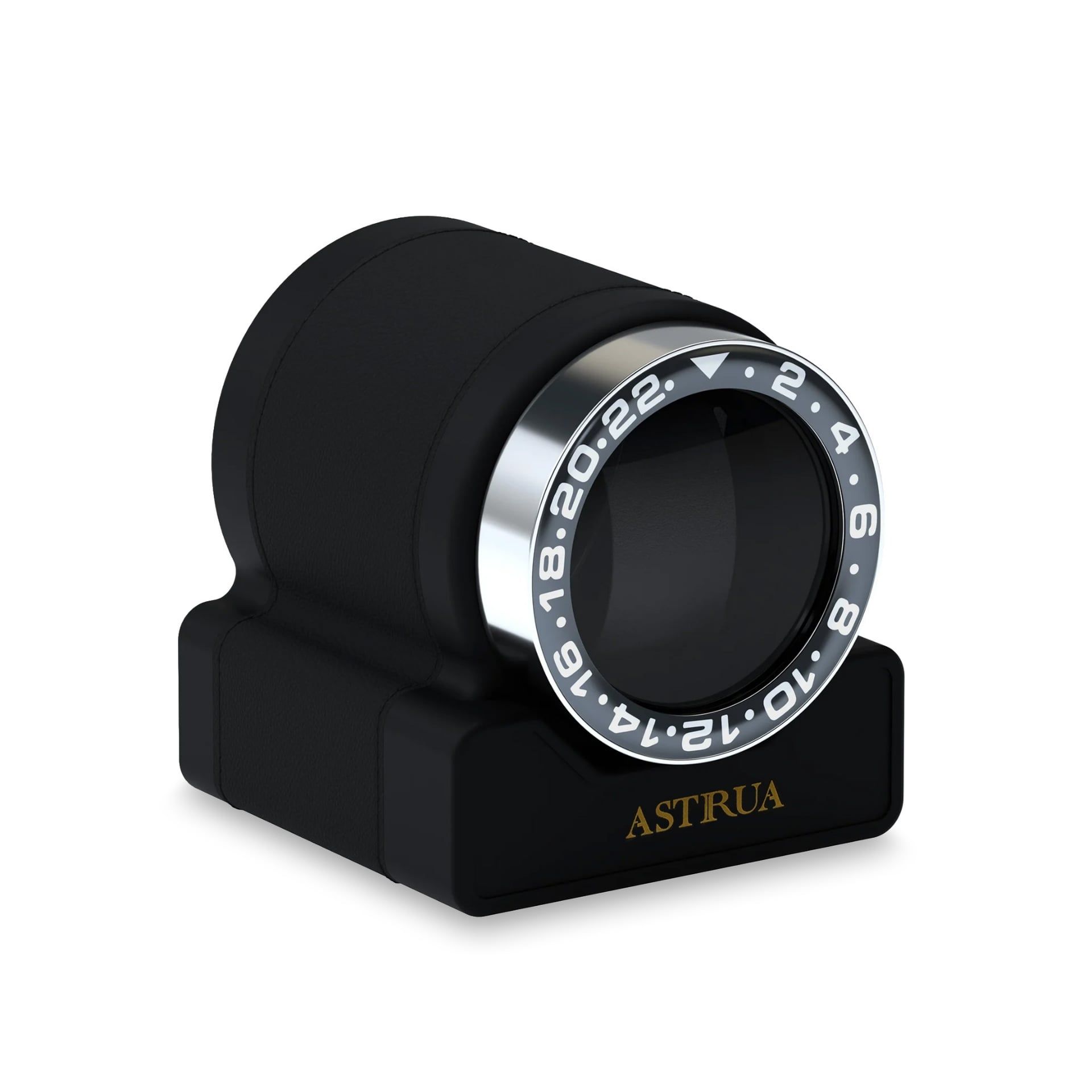 Scatola Del Tempo Rotor One Sport Pelle Grana Dollaro Nero Ghiera Nera  ROTOR-ONE