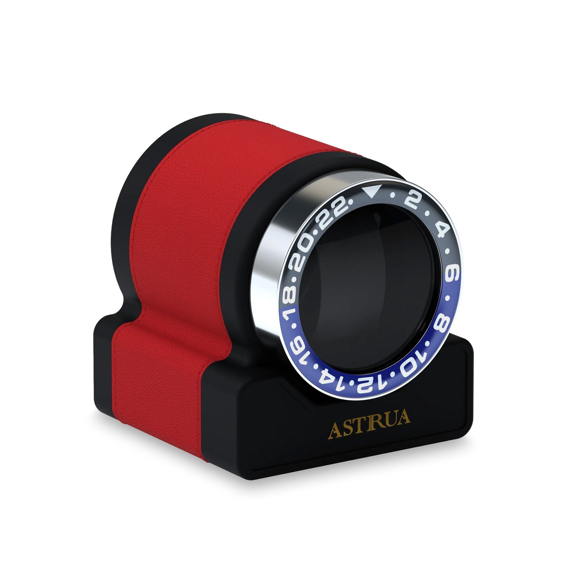 Scatola Del Tempo Rotor One Sport Pelle Grana Dollaro Rosso Ghiera Blu/Nera  ROTOR-ONE