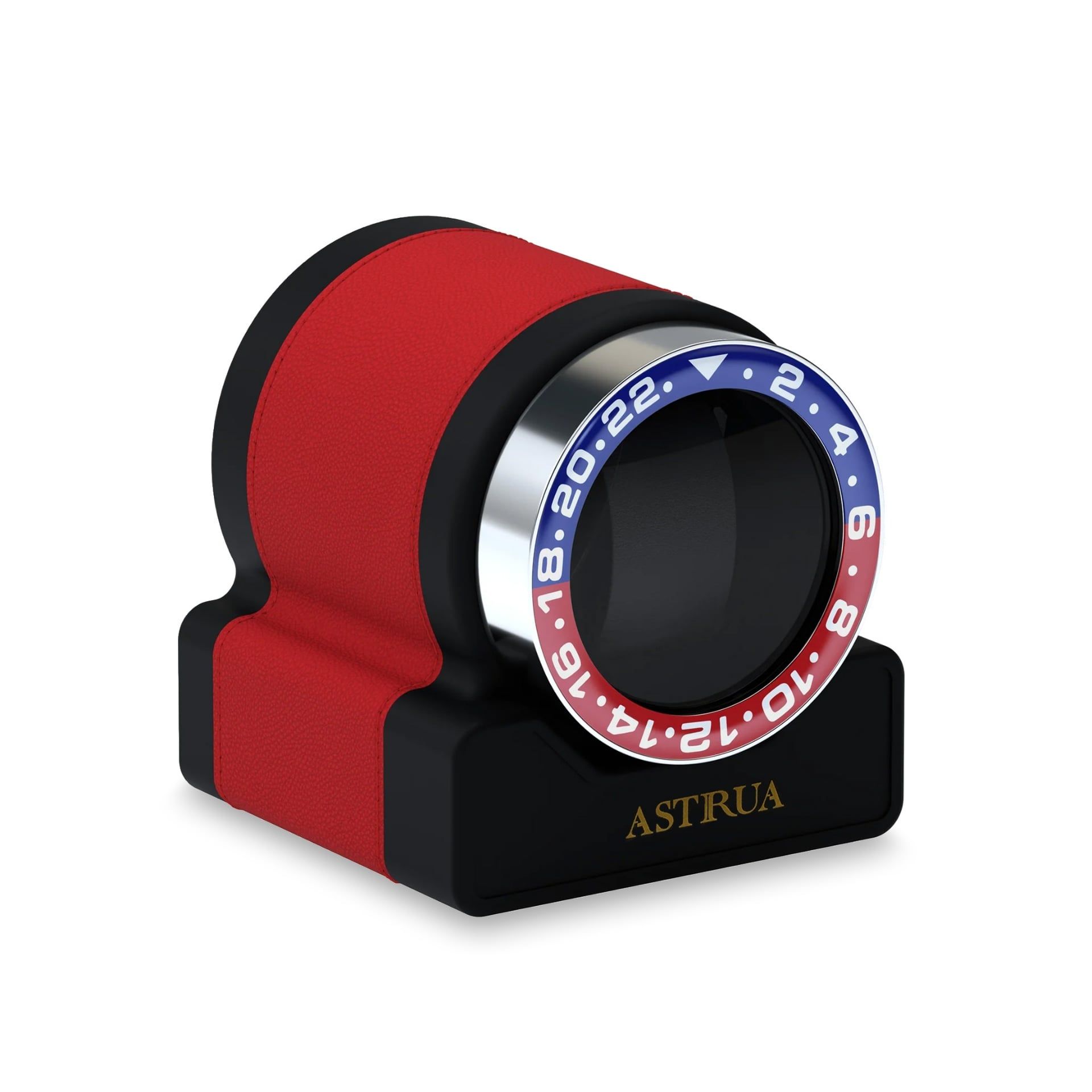 Scatola Del Tempo Rotor One Sport Pelle Grana Dollaro Rosso Ghiera Blu/Rossa  ROTOR-ONE