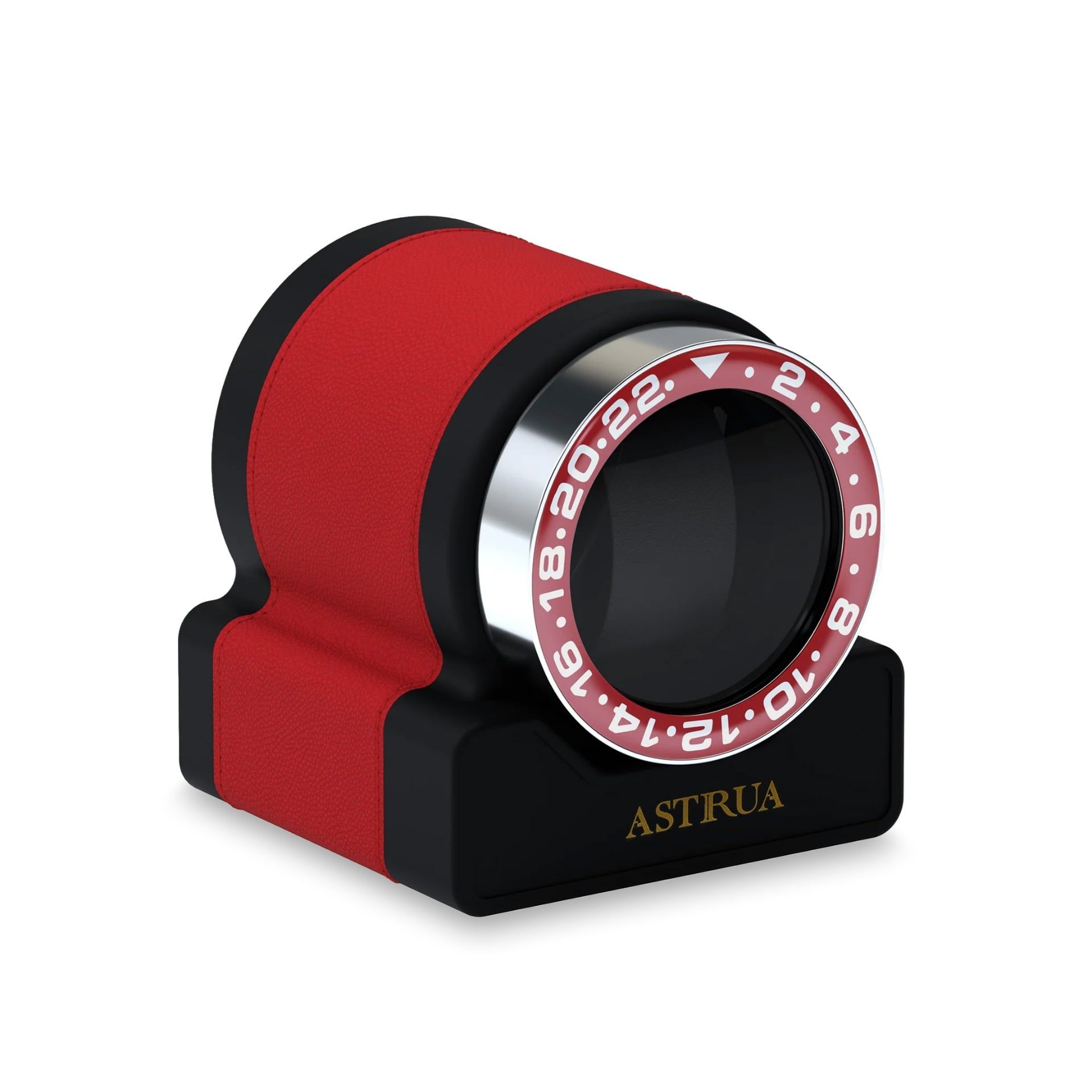 Scatola Del Tempo Rotor One Sport Pelle Grana Dollaro Rosso Ghiera Rossa  ROTOR-ONE