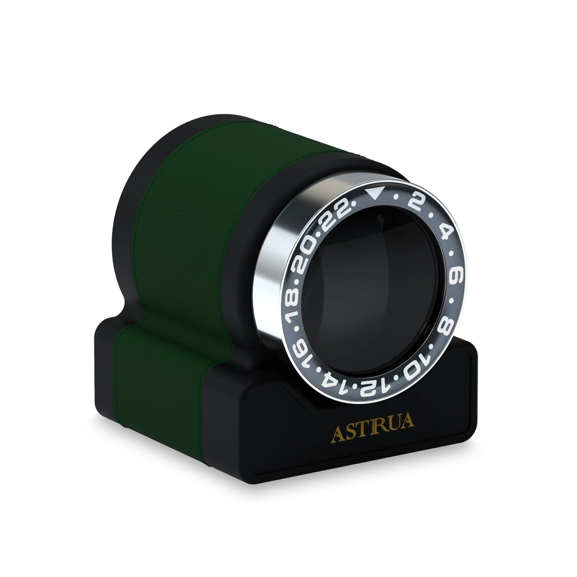 Scatola Del Tempo Rotor One Sport Pelle Grana Dollaro Verde Ghiera Nera  ROTOR-ONE