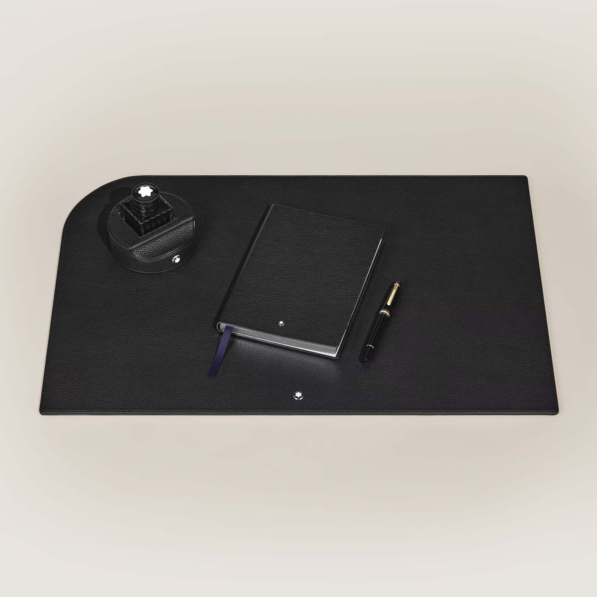 Montblanc Sottomano in Pelle con Grana Nero  222608