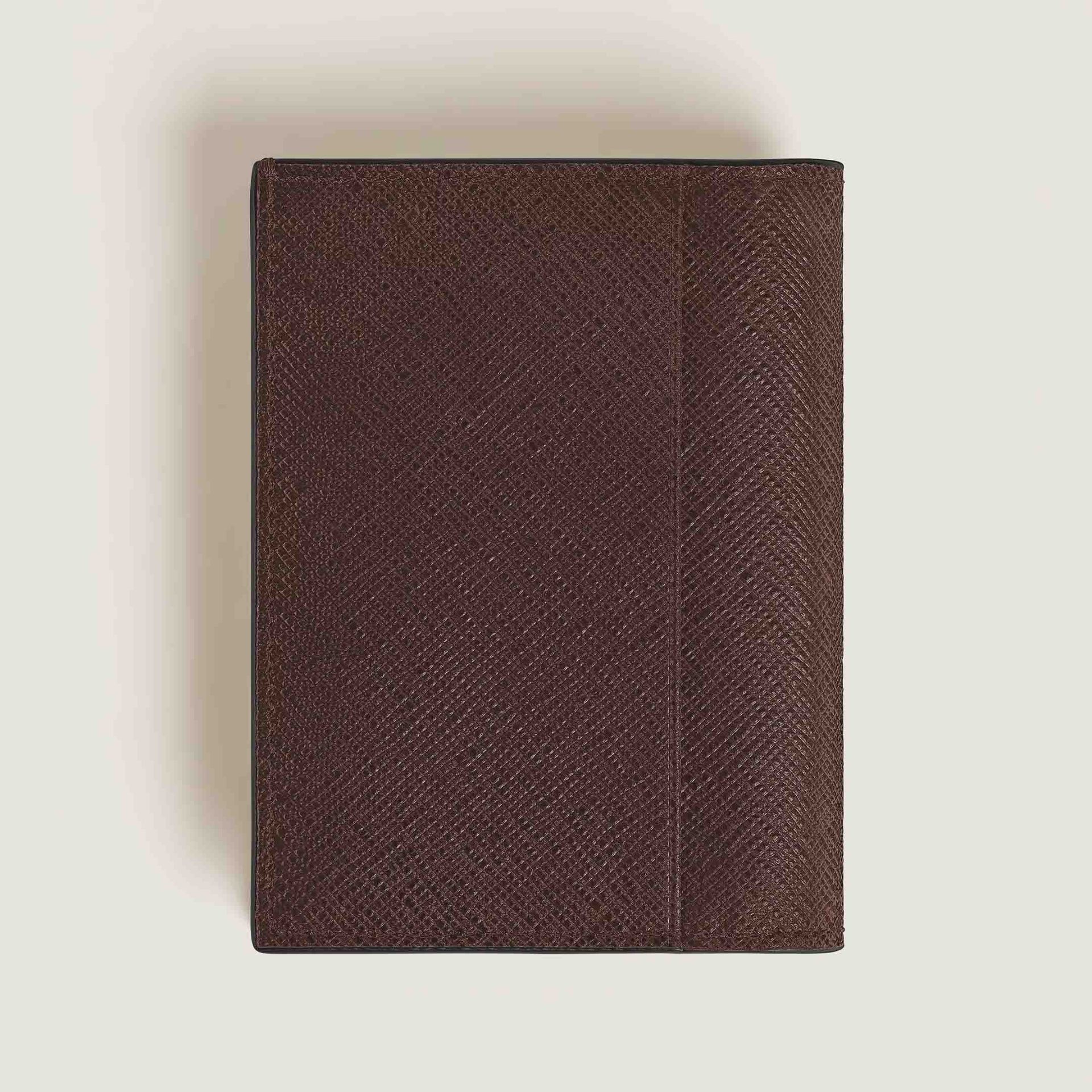 Montblanc Portafoglio Mini 4 Tasche in Pelle Sartorial Ebano  222989