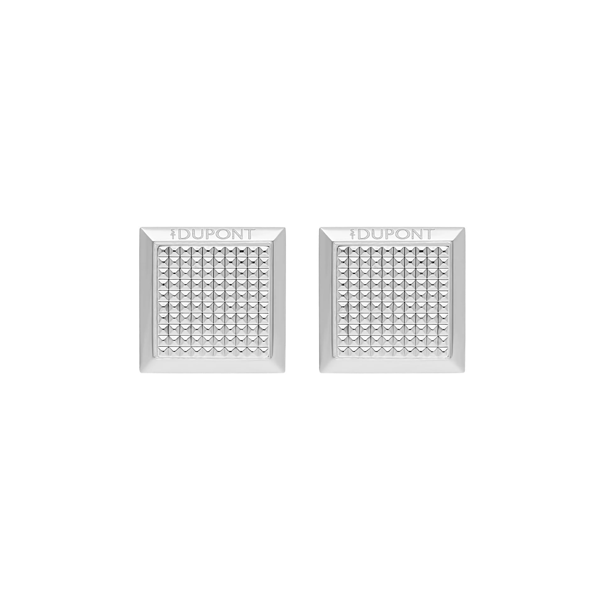 S. T. Dupont Gemelli Quadrati Punta di Diamante Argentati  005857