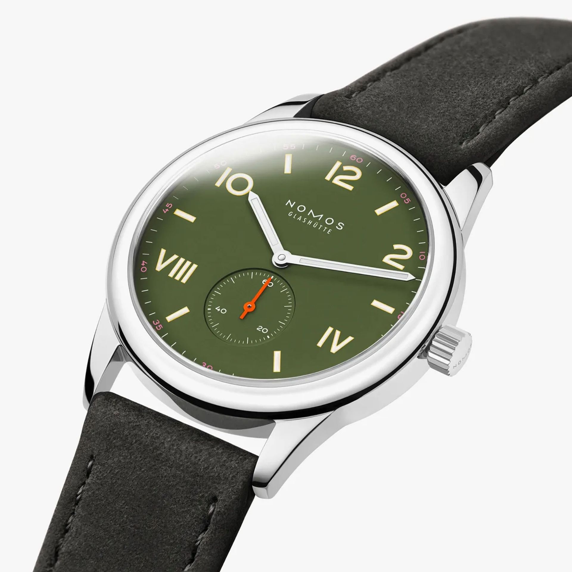 NOMOS Glashütte Club Campus 38 All Olive 38,5 MM 739