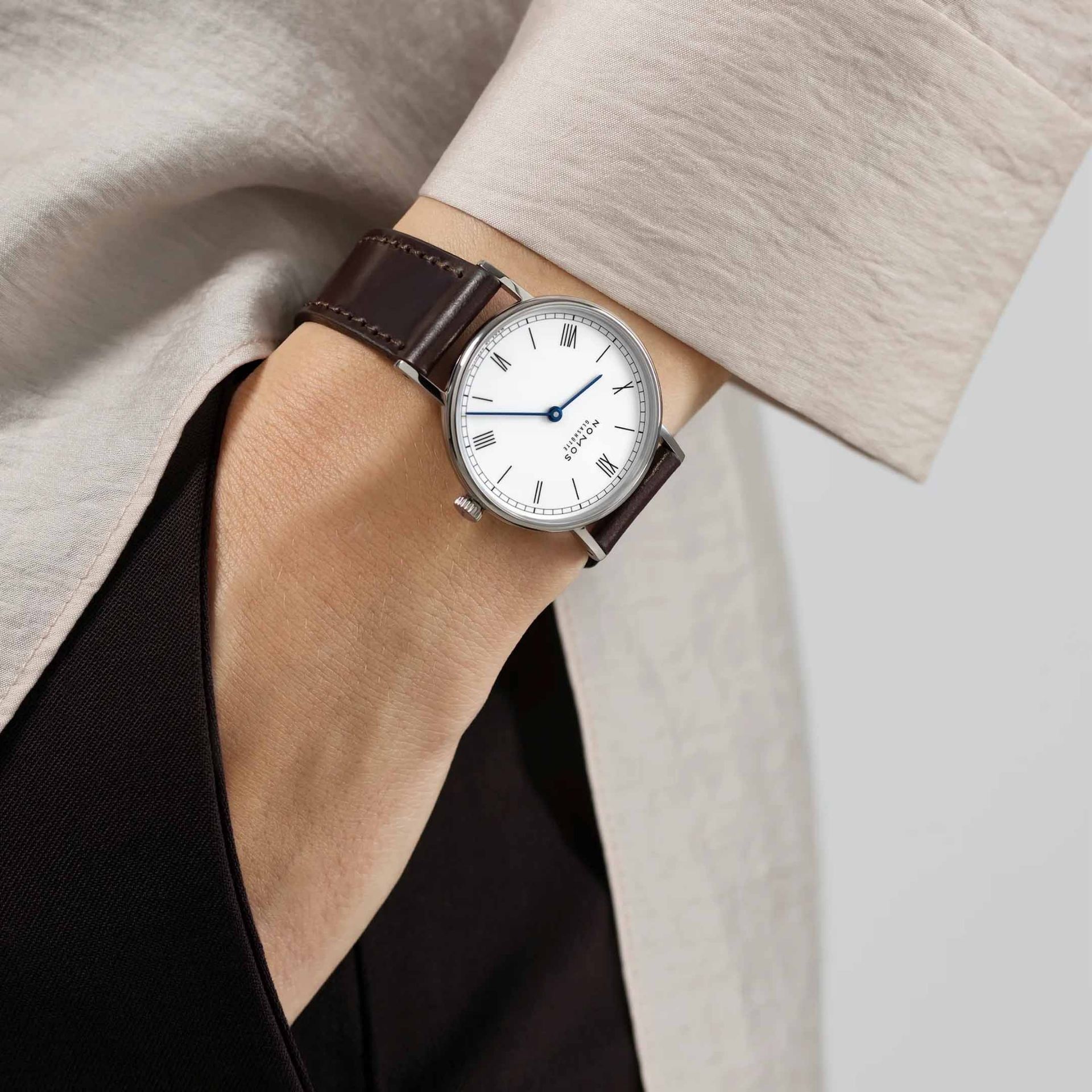NOMOS Glashütte Ludwig 33 Duo Bianco Smaltato 32.8 MM 242