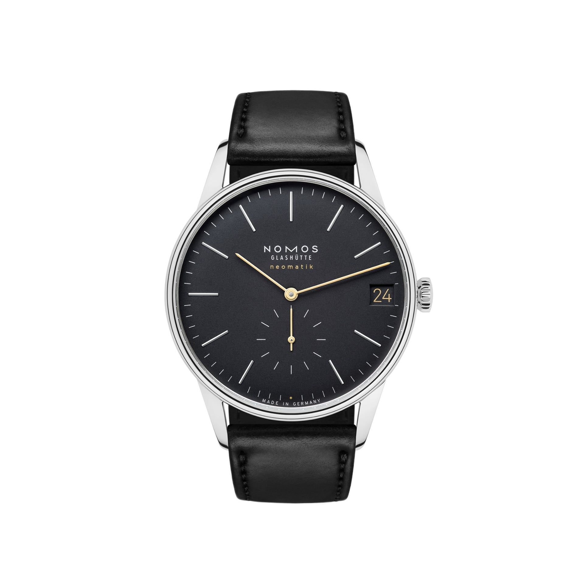 NOMOS Glashütte Orion Neomatik 41 Datario New Black 40.5 MM 366