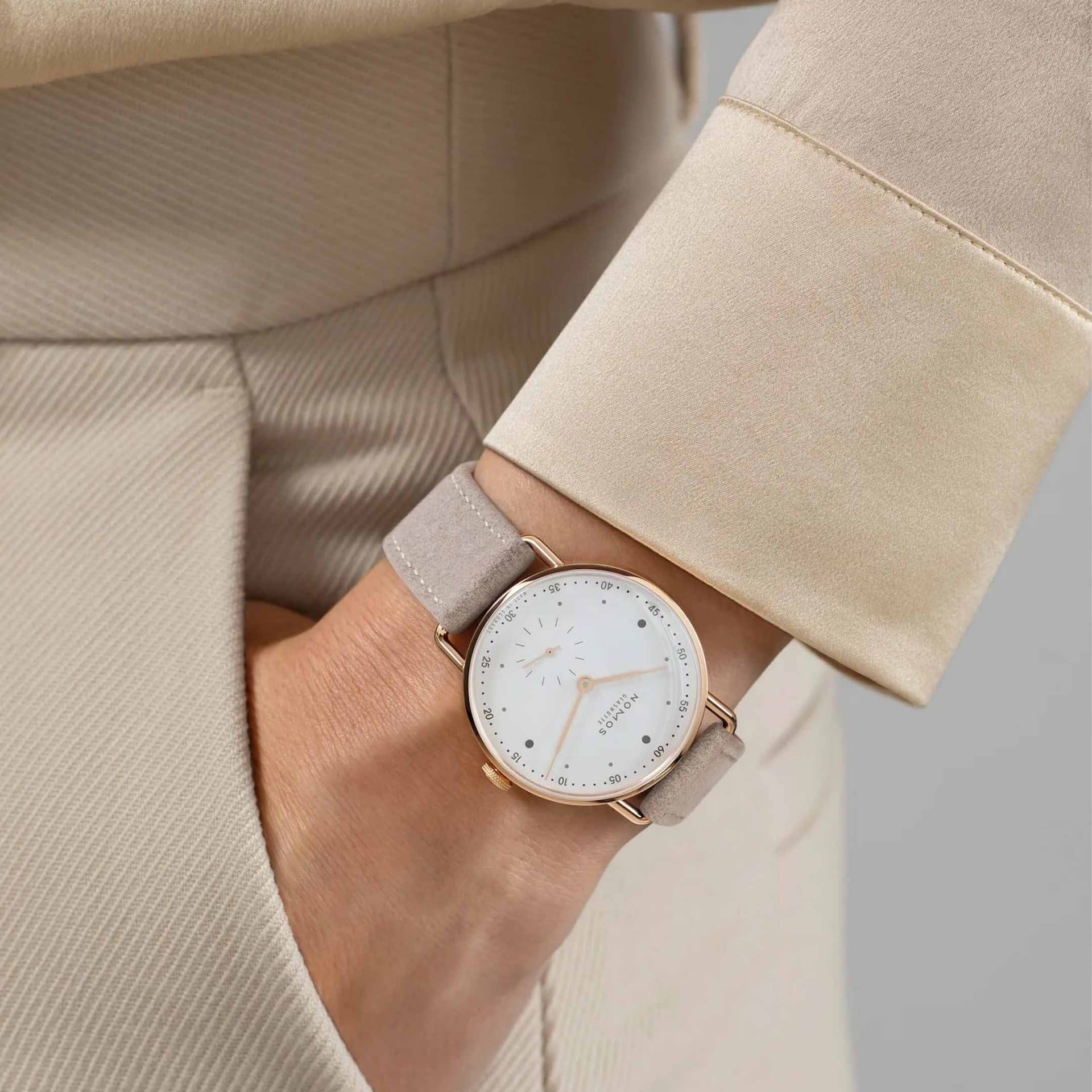 NOMOS Glashütte Metro Oro Rosa 33 33 MM 1170