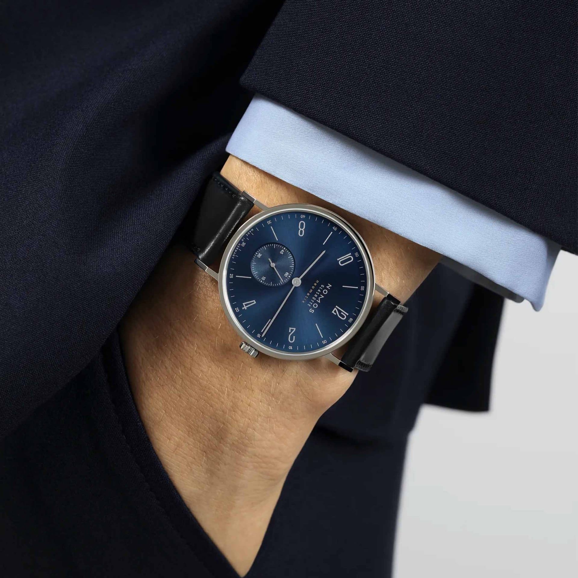 NOMOS Glashütte Tangente Neomatik 39 Blu Oro 38.5 MM 145