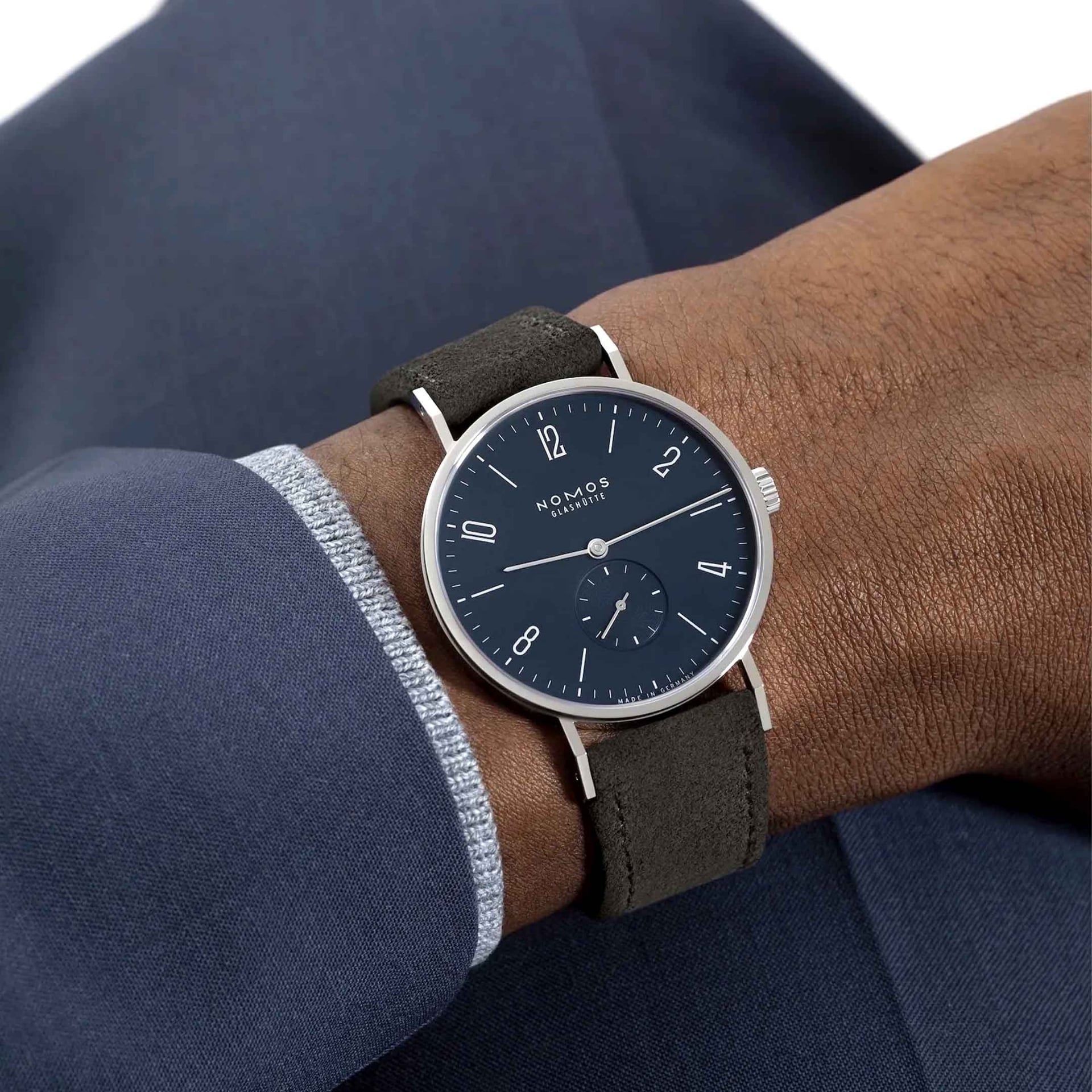 NOMOS Glashütte Tangente 38 Blu Notte 37.5 MM 167