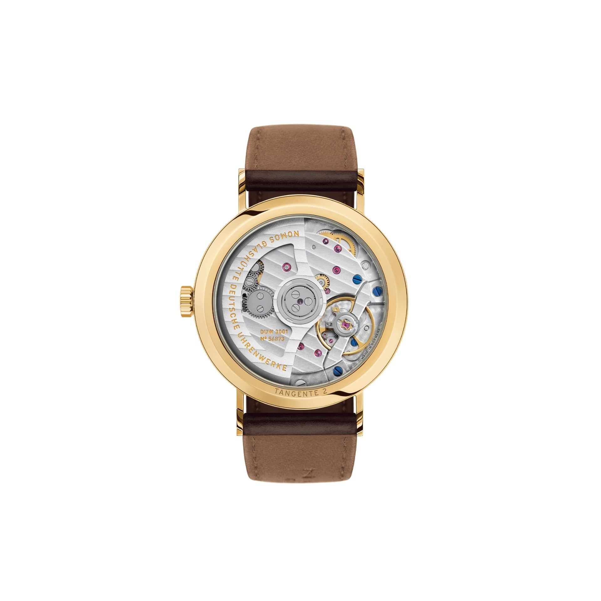 NOMOS Glashütte Tangente Oro Neomatik Doré 35 MM 162
