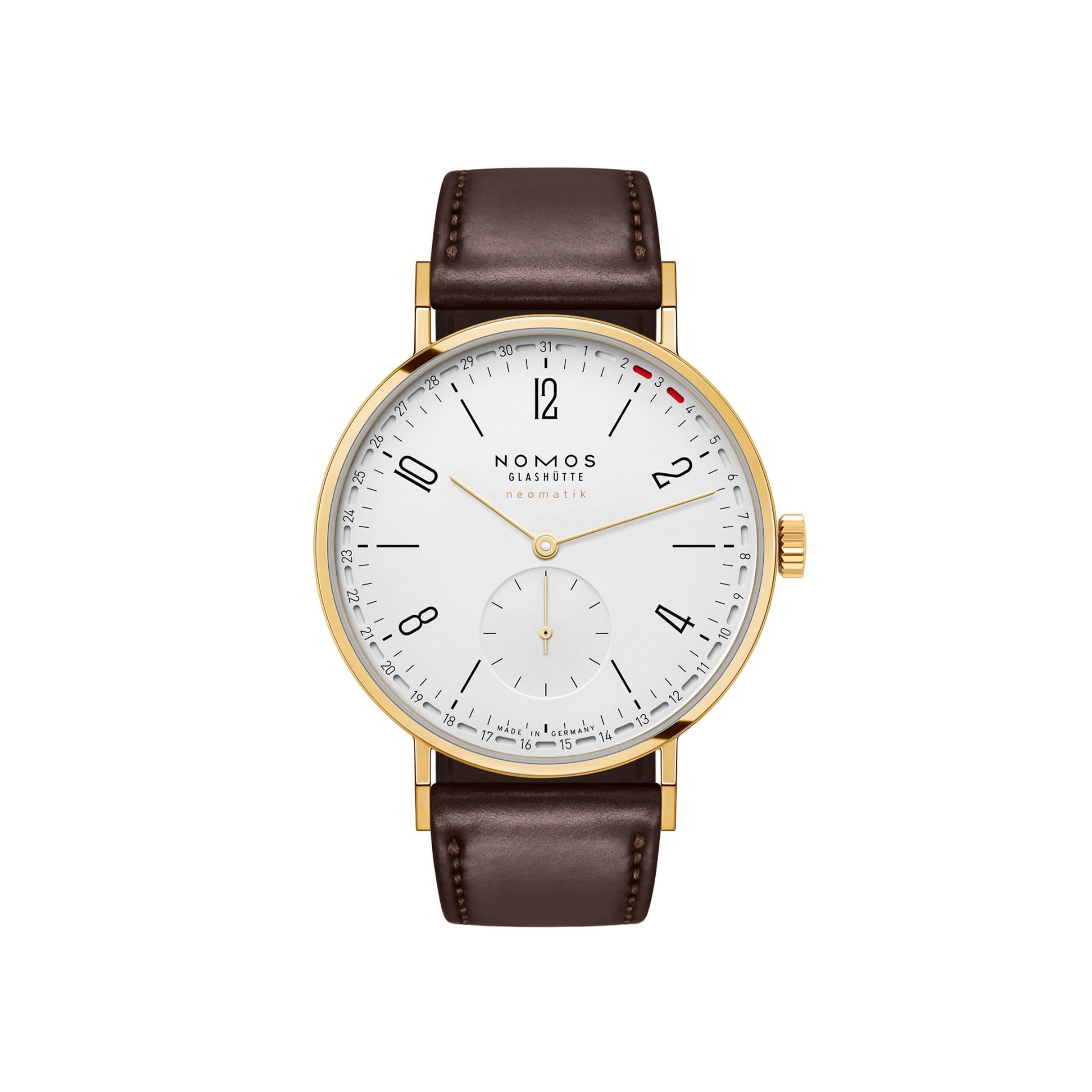 NOMOS Glashütte Tangente Oro Neomatik 38 Update Doré 38,5 MM 196