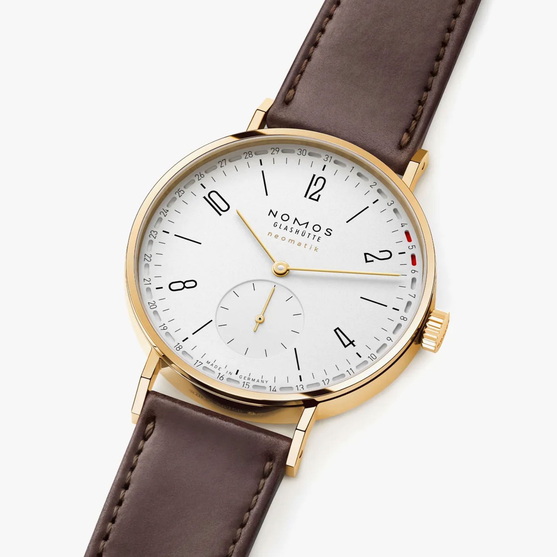 NOMOS Glashütte Tangente Oro Neomatik 38 Update Doré 38,5 MM 196