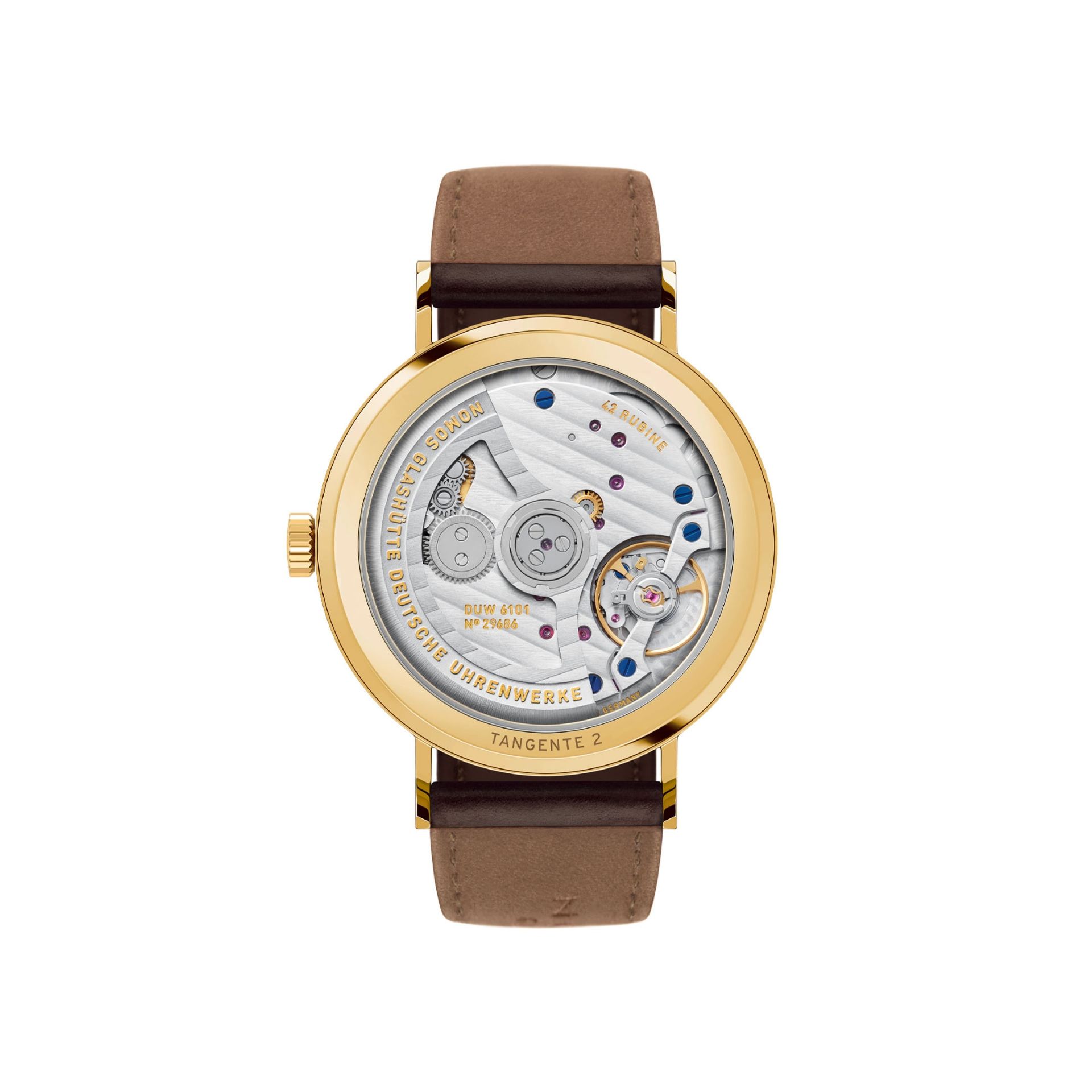 NOMOS Glashütte Tangente Oro Neomatik 38 Update Doré 38,5 MM 196