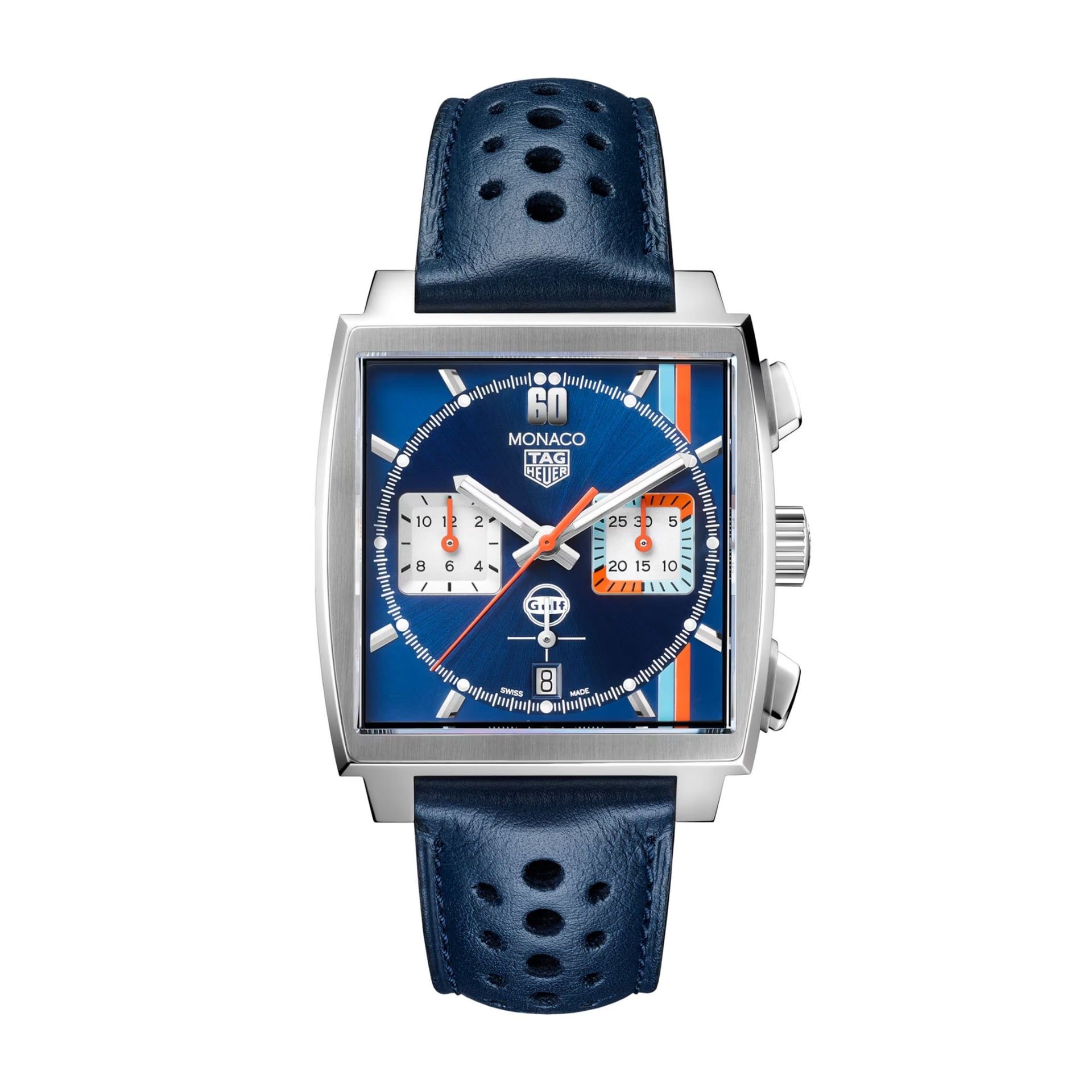 TAG HEUER Monaco Chronograph x Gulf 39 MM CBL2115.FC6494