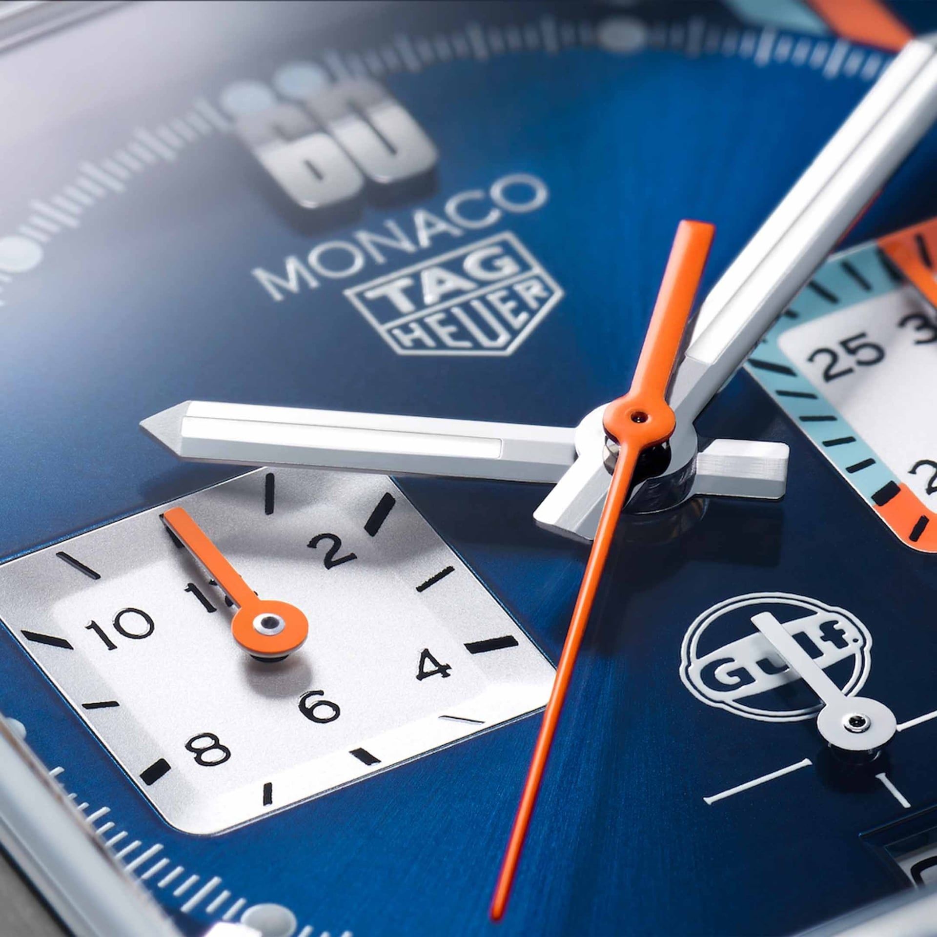 TAG HEUER Monaco Chronograph x Gulf 39 MM CBL2115.FC6494