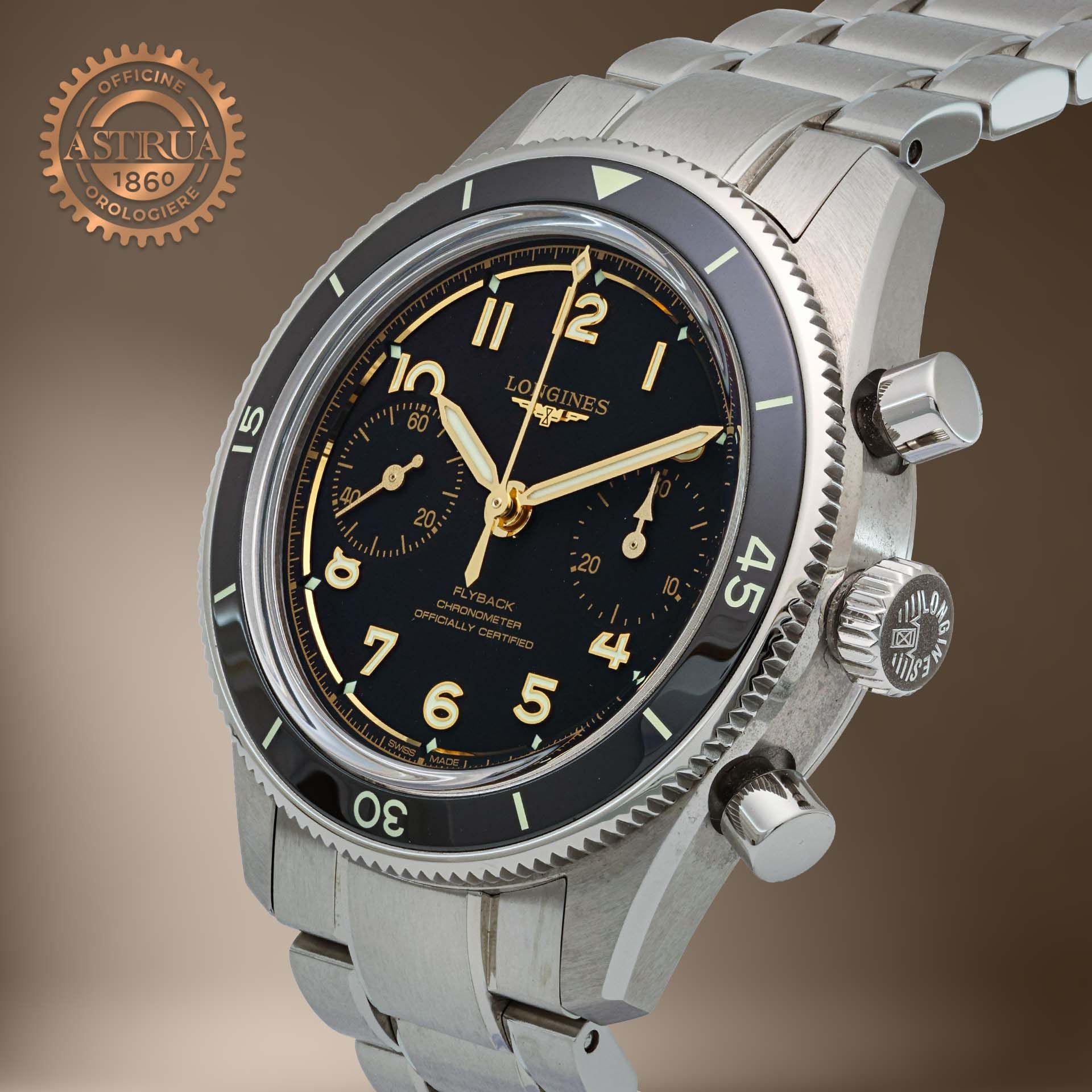 LONGINES SPIRIT PILOT FLYBACK 39,5 MM L3.721.4.53.6