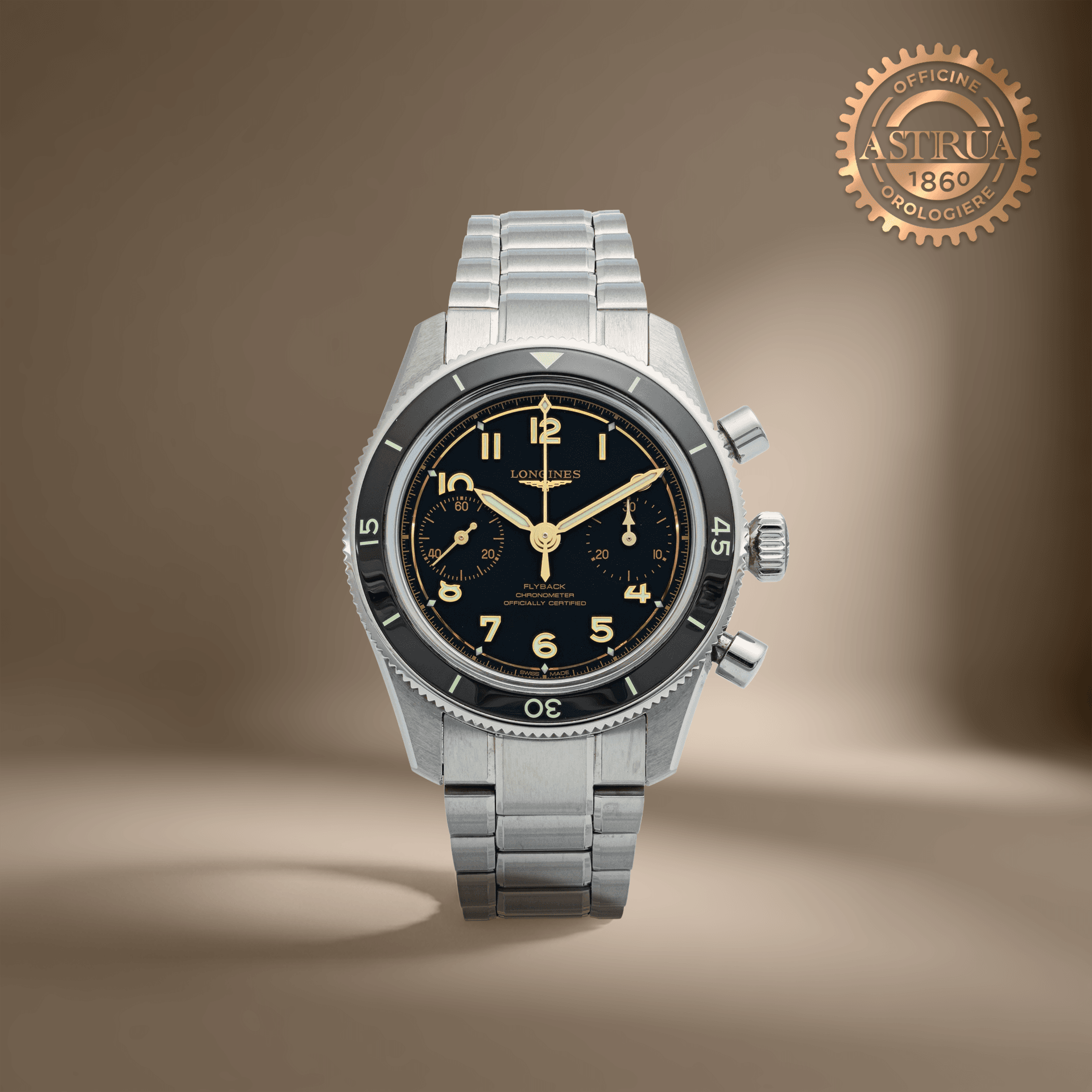 LONGINES SPIRIT PILOT FLYBACK 39,5 MM L3.721.4.53.6