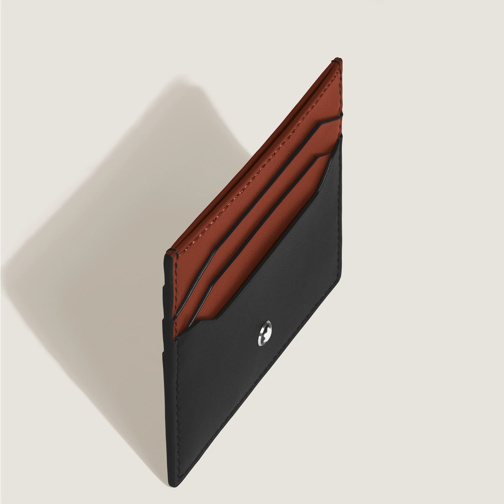 Montblanc Portacarte 6 Tasche in Pelle Meisterstück Nero/Quercia Rossa  223137