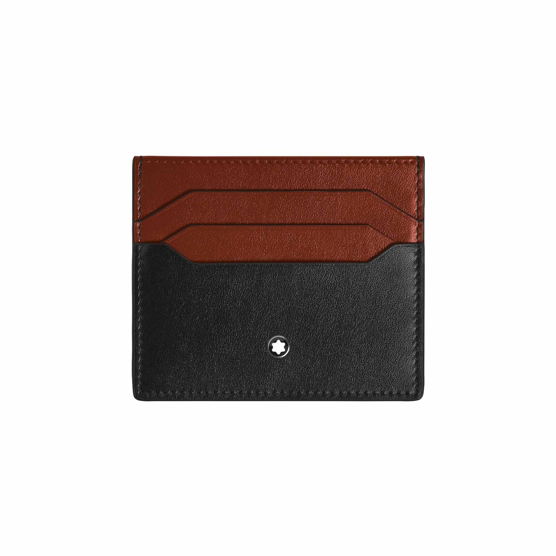 Montblanc Portacarte 6 Tasche in Pelle Meisterstück Nero/Quercia Rossa  223137